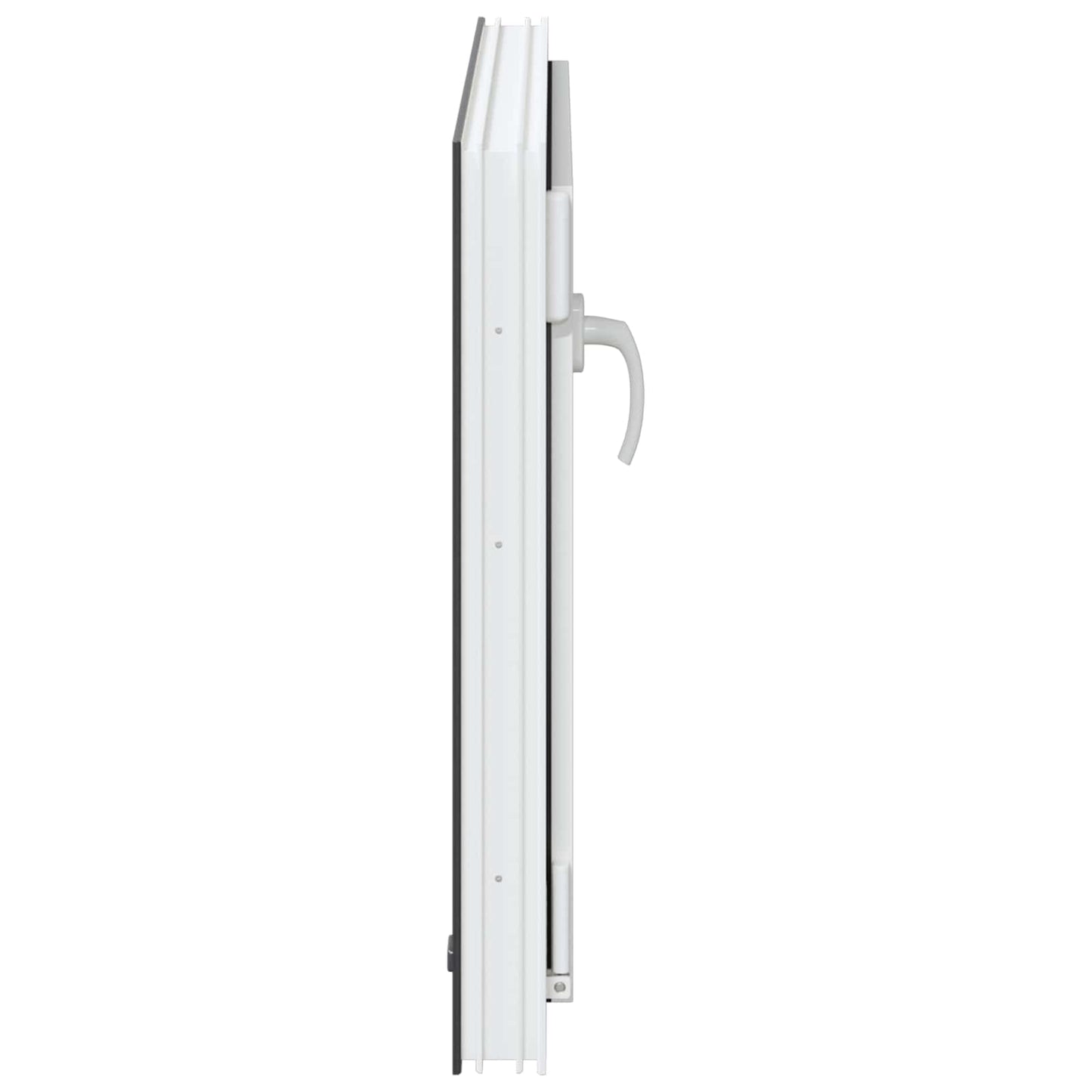 vidaXL Παράθυρο Κάτω Στρώματος RISOR 80 x 50 cm PVC και Γυαλί Ανθρακί
