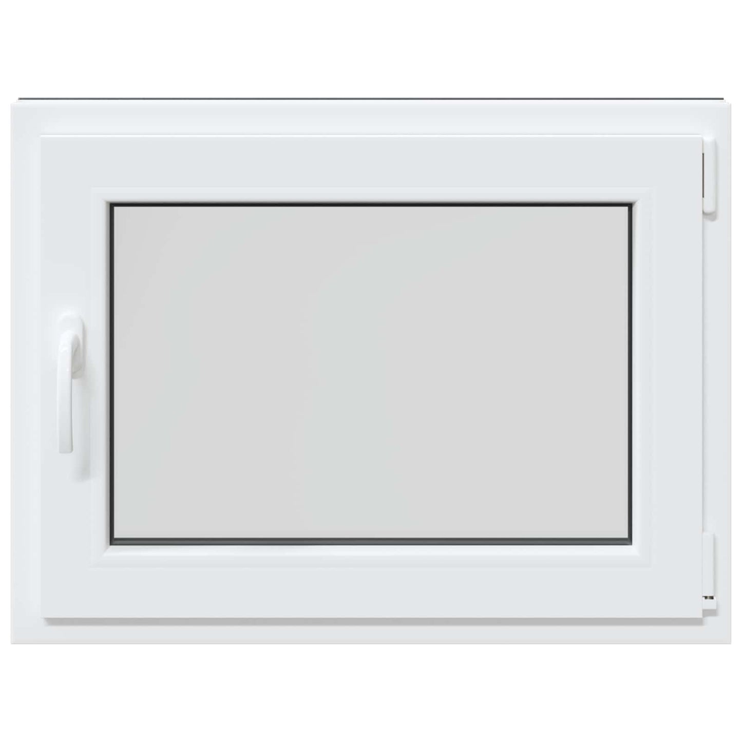 vidaXL Παράθυρο Κάτω Στρώματος RISOR 80 x 50 cm PVC και Γυαλί Ανθρακί