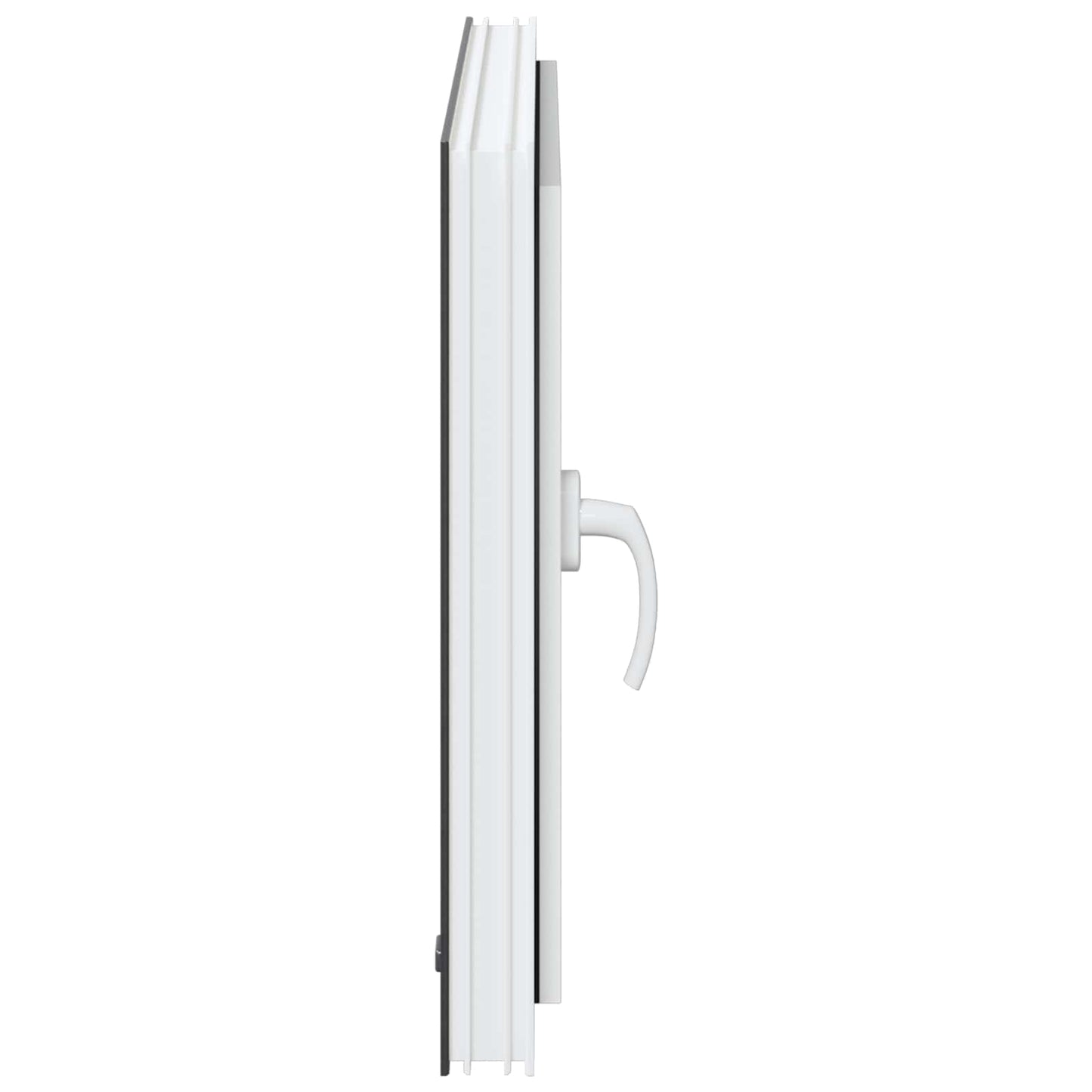 vidaXL Παράθυρο Κάτω Στρώματος RISOR 80 x 50 cm PVC και Γυαλί Ανθρακί
