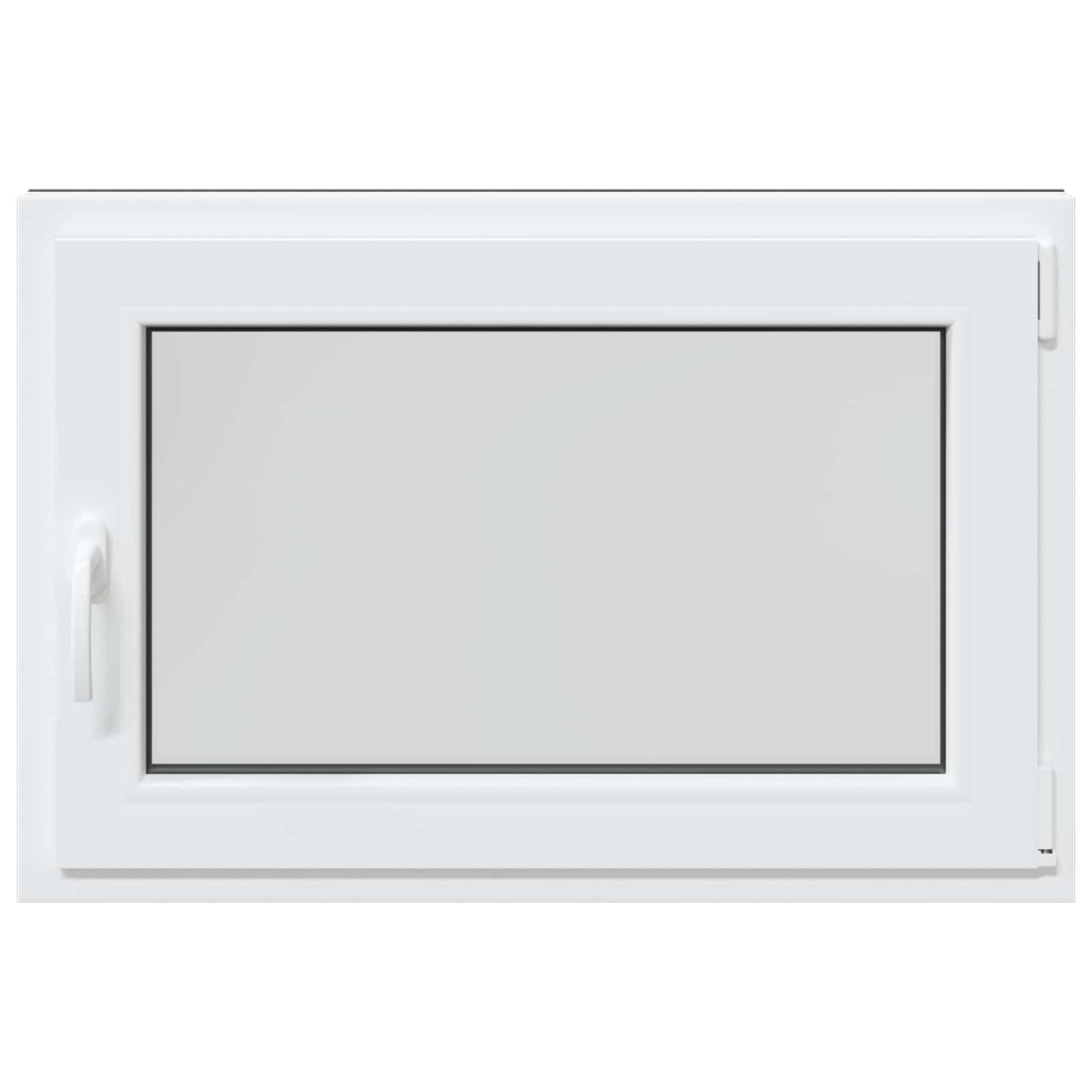 Παράθυρο Κάτω Στρώματος RISOR Ανθρακί 90 x 60 cm PVC και Γυαλί
