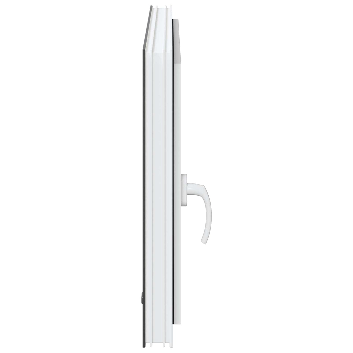 Παράθυρο Κάτω Στρώματος RISOR Ανθρακί 90 x 60 cm PVC και Γυαλί