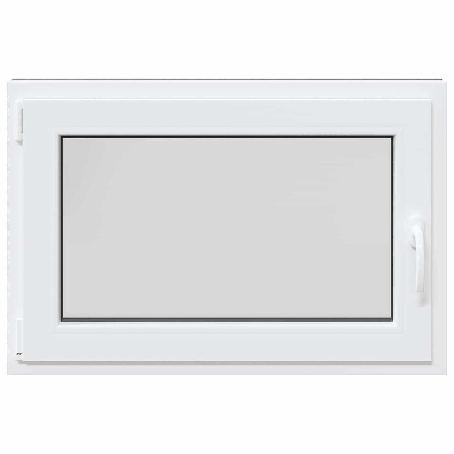 Παράθυρο Κάτω Στρώματος RISOR Ανθρακί 90 x 70 cm PVC και Γυαλί