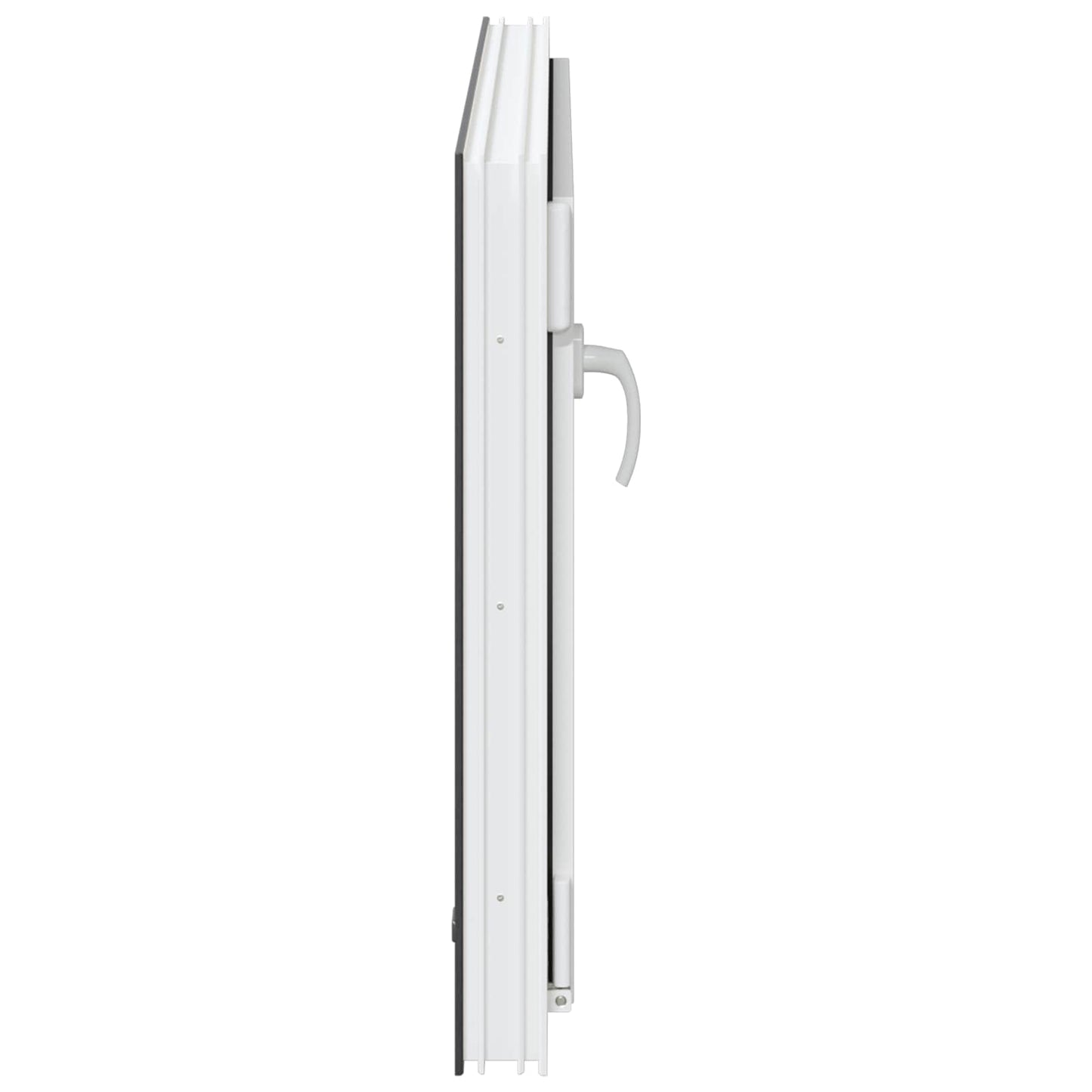 Παράθυρο Κάτω Στρώματος RISOR Ανθρακί 90 x 70 cm PVC και Γυαλί