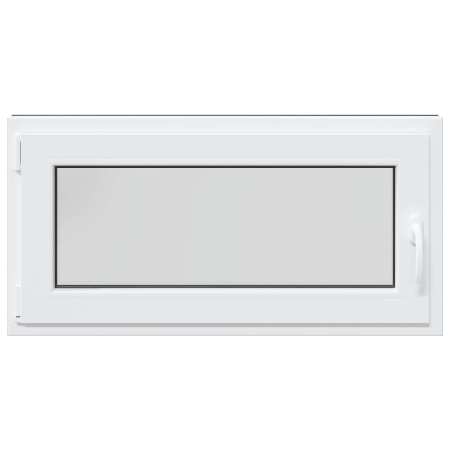 vidaXL Παράθυρο Κάτω Στρώματος RISOR 100 x 50 cm PVC και Γυαλί Ανθρακί