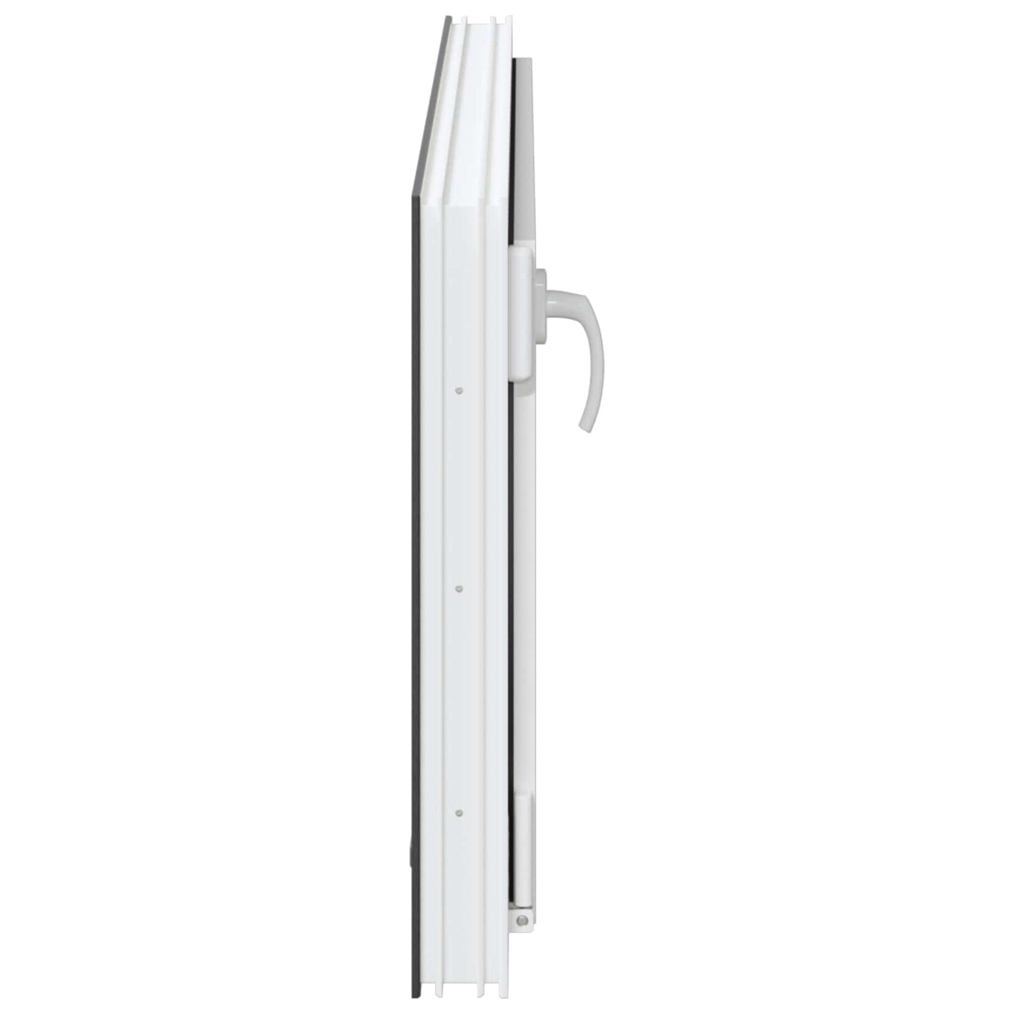 vidaXL Παράθυρο Κάτω Στρώματος RISOR 100 x 50 cm PVC και Γυαλί Ανθρακί