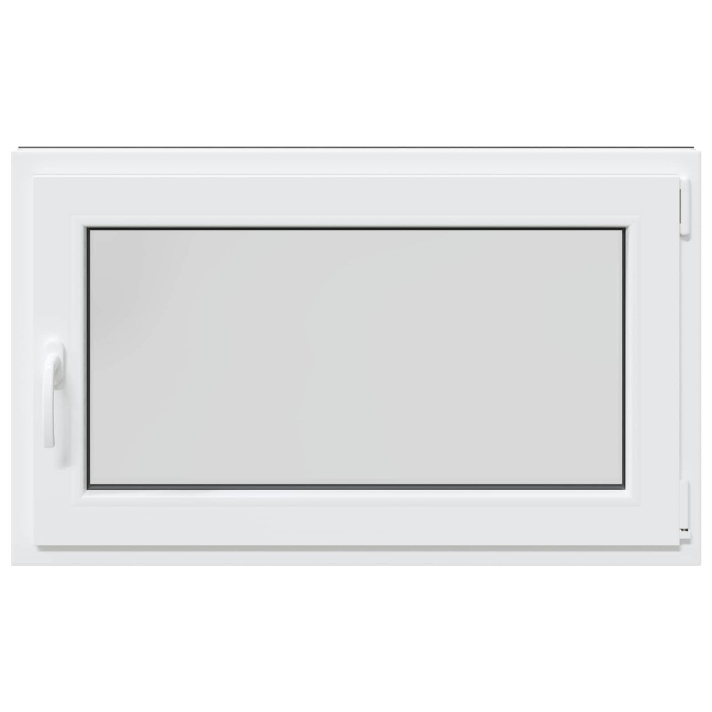 vidaXL Παράθυρο Κάτω Στρώματος RISOR 100 x 70 cm PVC και Γυαλί Ανθρακί