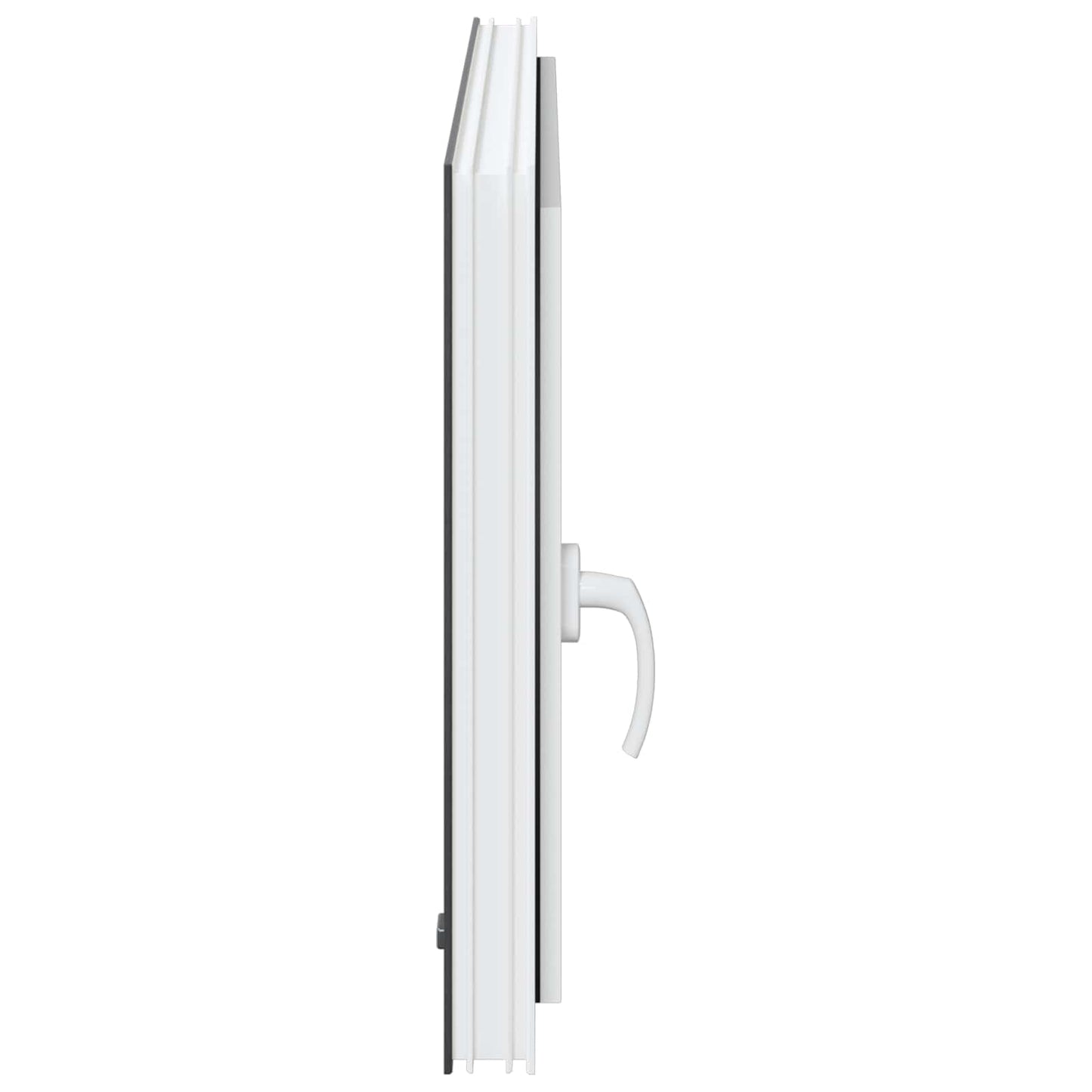 vidaXL Παράθυρο Κάτω Στρώματος RISOR 100 x 70 cm PVC και Γυαλί Ανθρακί