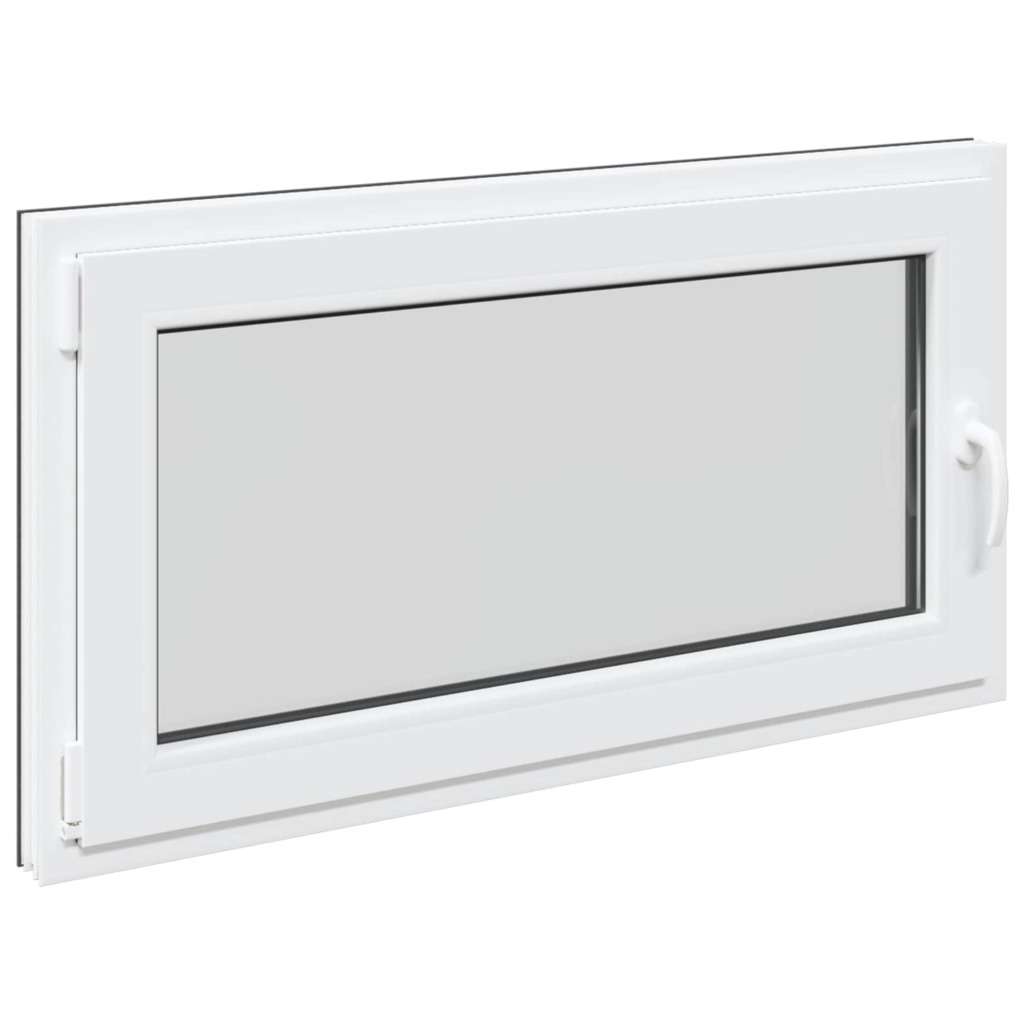 vidaXL Παράθυρο Κάτω Στρώματος RISOR 110 x 50 cm PVC και Γυαλί Ανθρακί