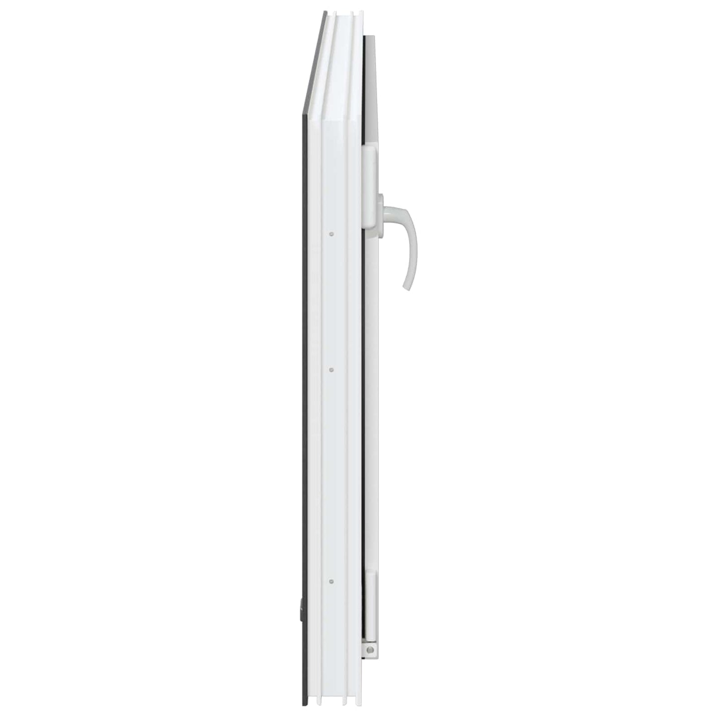 vidaXL Παράθυρο Κάτω Στρώματος RISOR 110 x 50 cm PVC και Γυαλί Ανθρακί