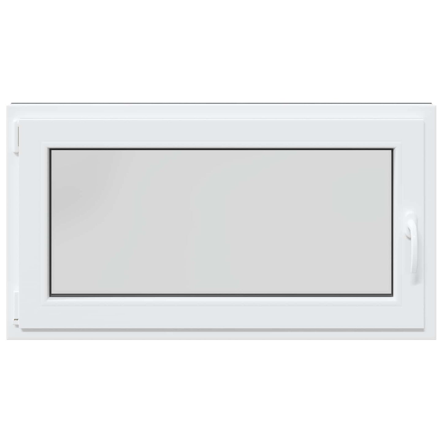 vidaXL Παράθυρο Κάτω Στρώματος RISOR 110 x 60 cm PVC και Γυαλί Ανθρακί