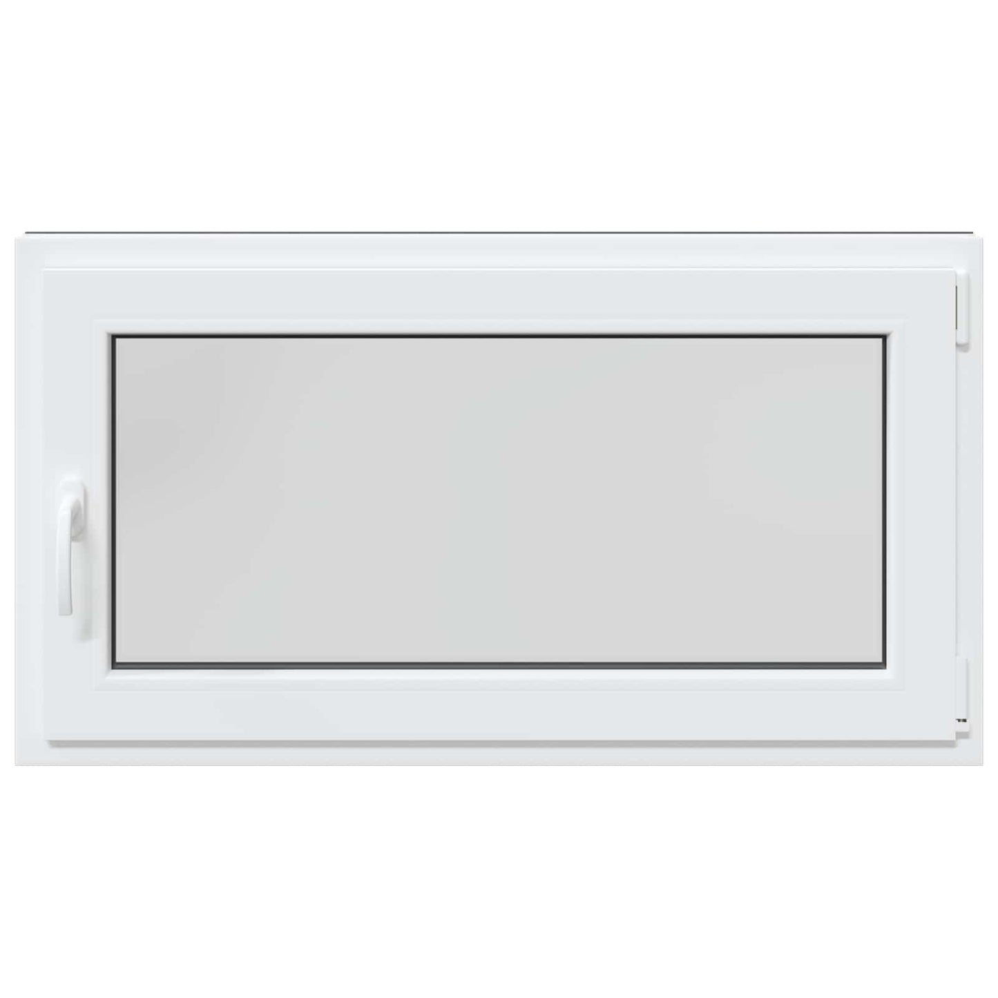 vidaXL Παράθυρο Κάτω Στρώματος RISOR 110 x 70 cm PVC και Γυαλί Ανθρακί