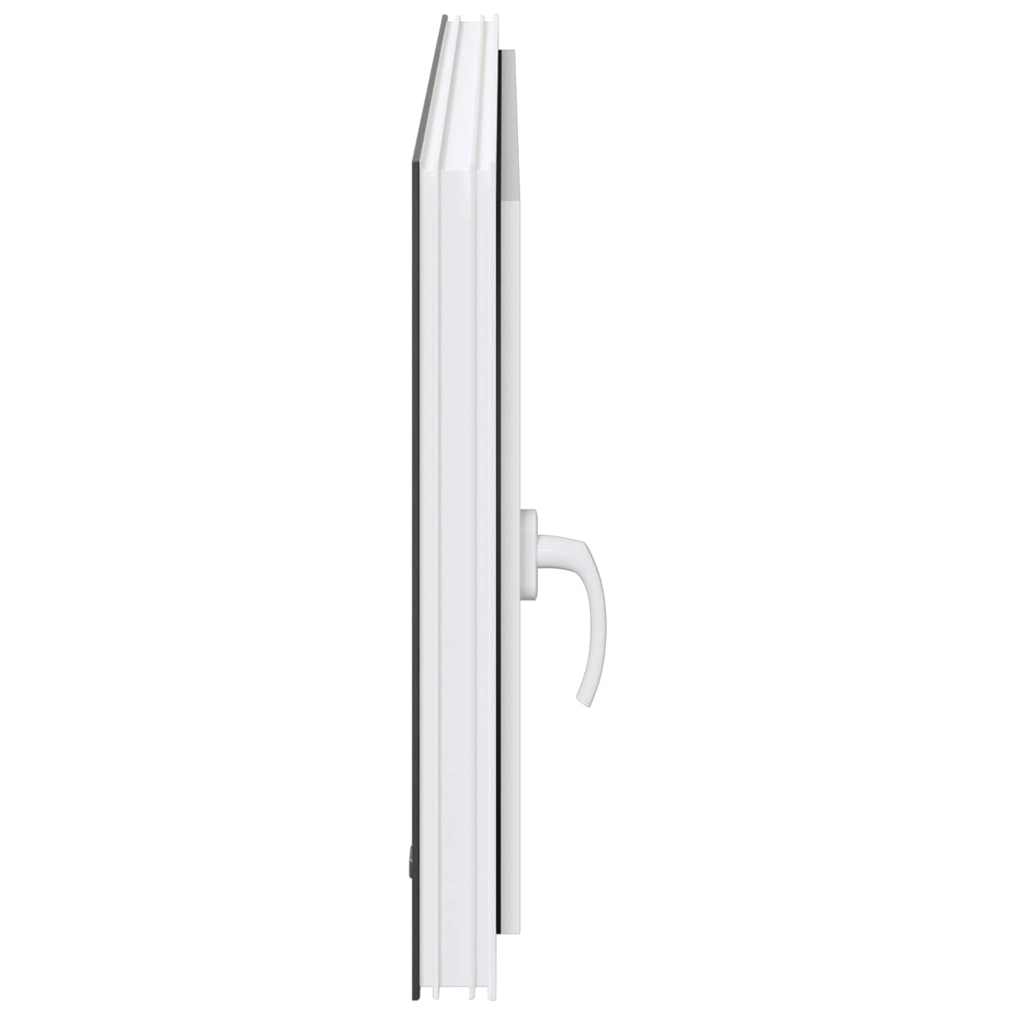 vidaXL Παράθυρο Κάτω Στρώματος RISOR 110 x 70 cm PVC και Γυαλί Ανθρακί
