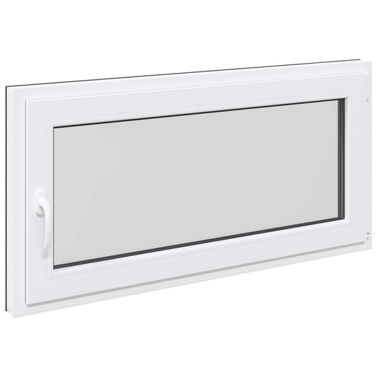 vidaXL Παράθυρο Κάτω Στρώματος RISOR 120 x 60 cm PVC και Γυαλί Ανθρακί