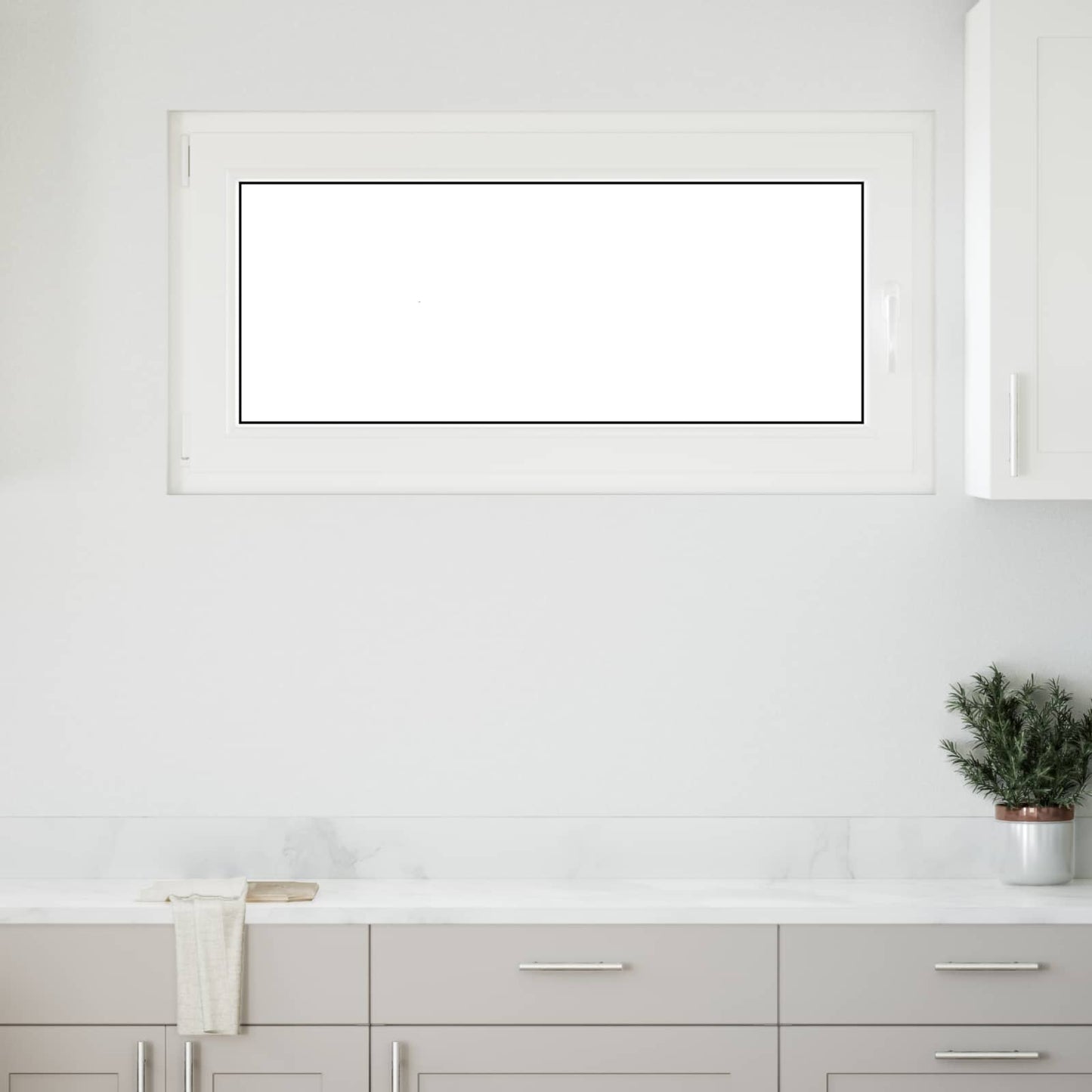 Παράθυρο Κάτω Στρώματος RISOR Ανθρακί 120 x 60 cm PVC και Γυαλί