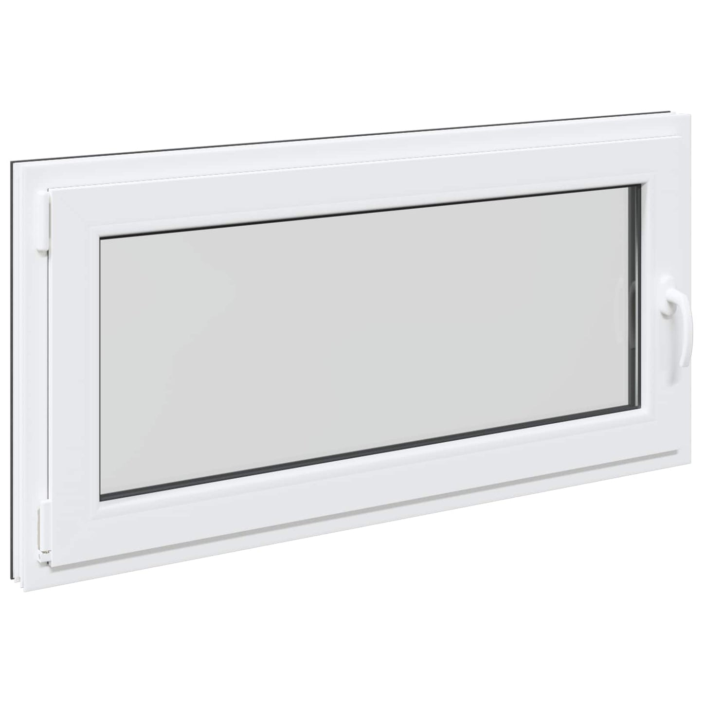 Παράθυρο Κάτω Στρώματος RISOR Ανθρακί 120 x 60 cm PVC και Γυαλί