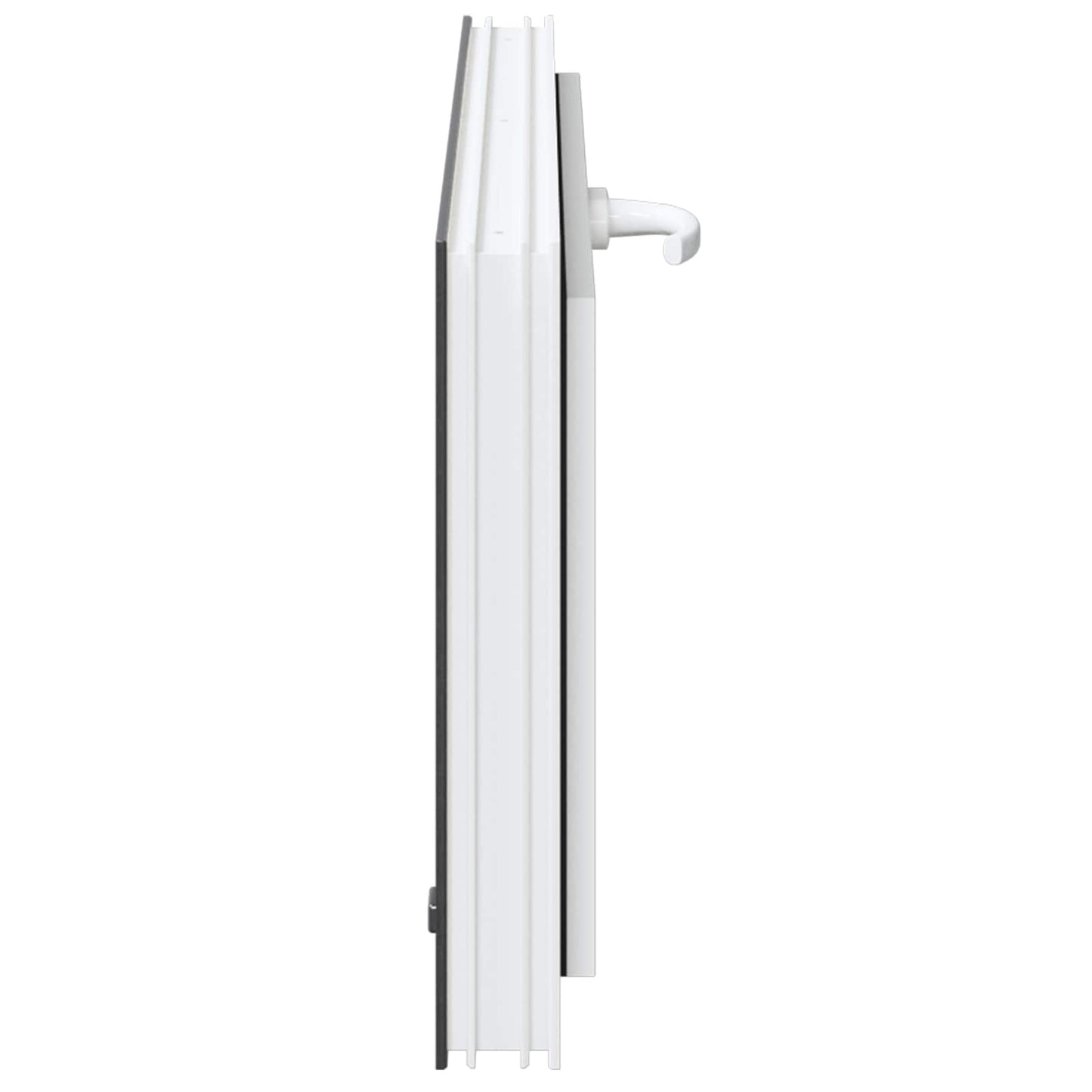 vidaXL Παράθυρο Κάτω Στρώματος RISOR 90 x 40 cm PVC και Γυαλί Ανθρακί