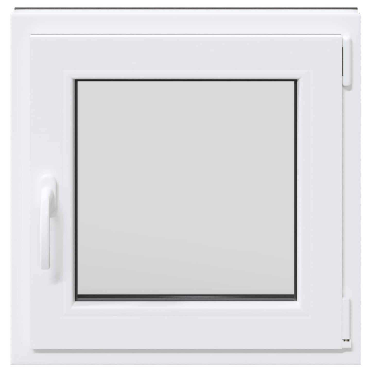 vidaXL Παράθυρο Κάτω Στρώματος RISOR 50 x 50 cm PVC και Γυαλί Ανθρακί