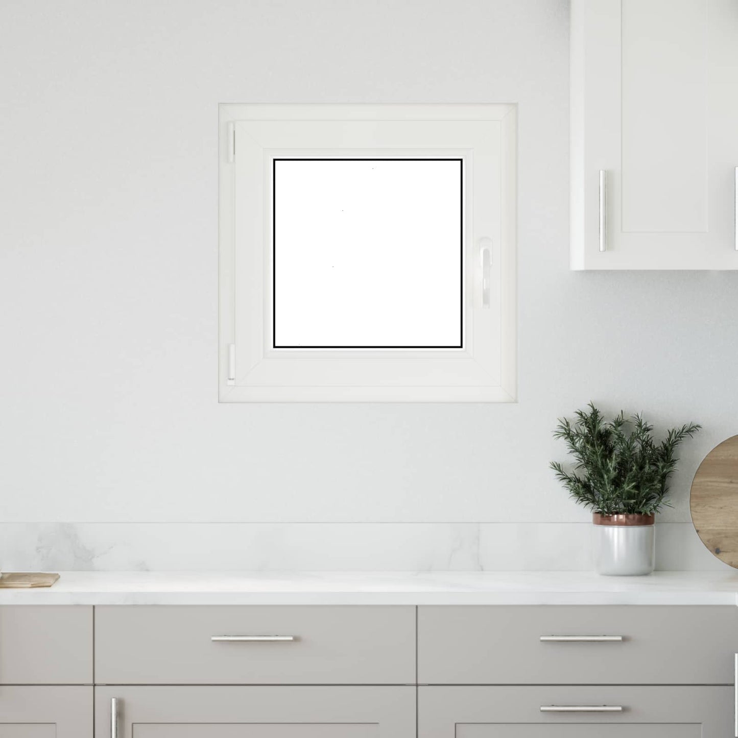 vidaXL Παράθυρο Υπογείου με Κλίση και Στροφή RISOR 50 x 50 cm