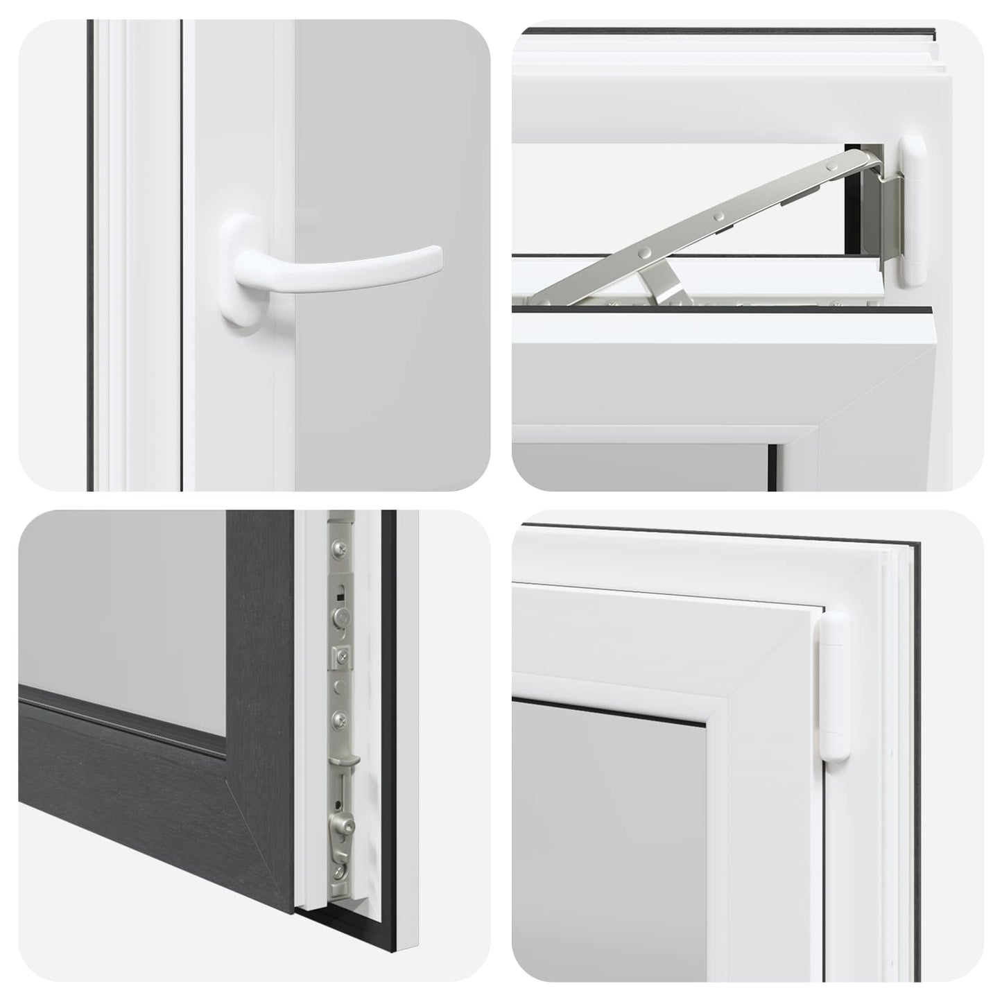 vidaXL Παράθυρο Υπογείου με Κλίση και Στροφή RISOR 50 x 75 cm