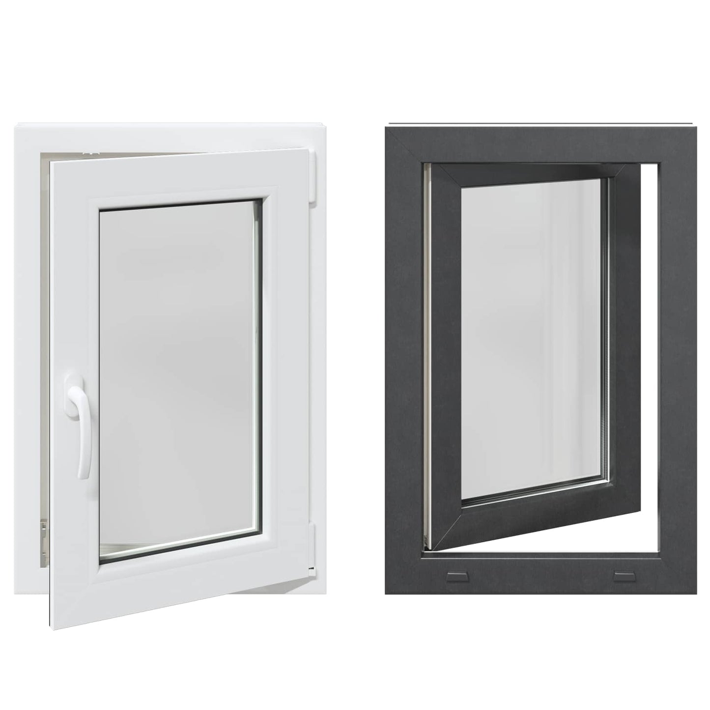 vidaXL Παράθυρο Υπογείου με Κλίση και Στροφή RISOR 50 x 75 cm