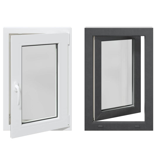 vidaXL Παράθυρο Υπογείου με Κλίση και Στροφή RISOR 50 x 75 cm