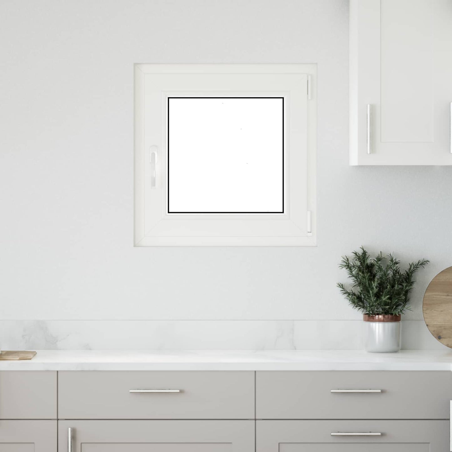 vidaXL Παράθυρο Υπογείου με Κλίση και Στροφή RISOR 60 x 60 cm