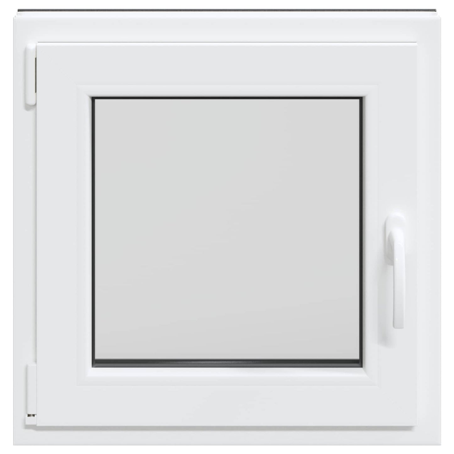 Παράθυρο Κάτω Στρώματος RISOR Ανθρακί 60 x 60 cm PVC και Γυαλί