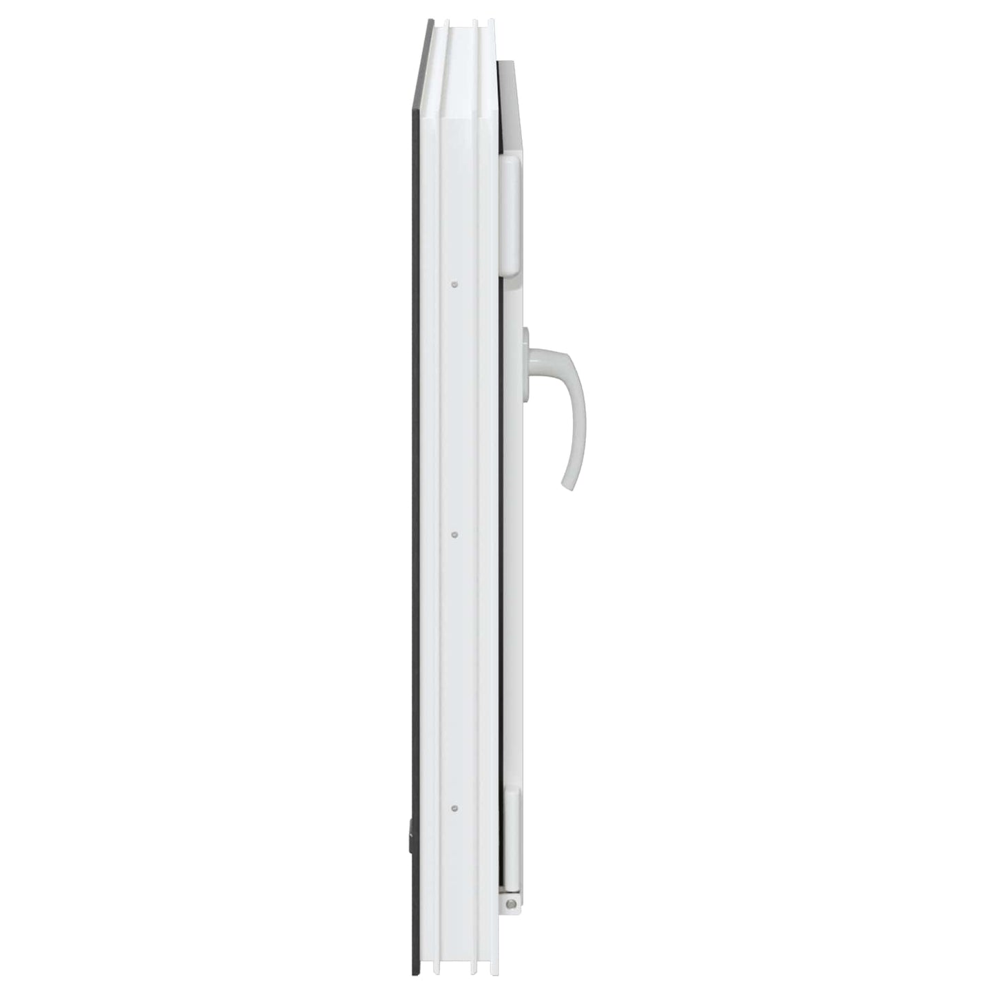 Παράθυρο Κάτω Στρώματος RISOR Ανθρακί 60 x 60 cm PVC και Γυαλί