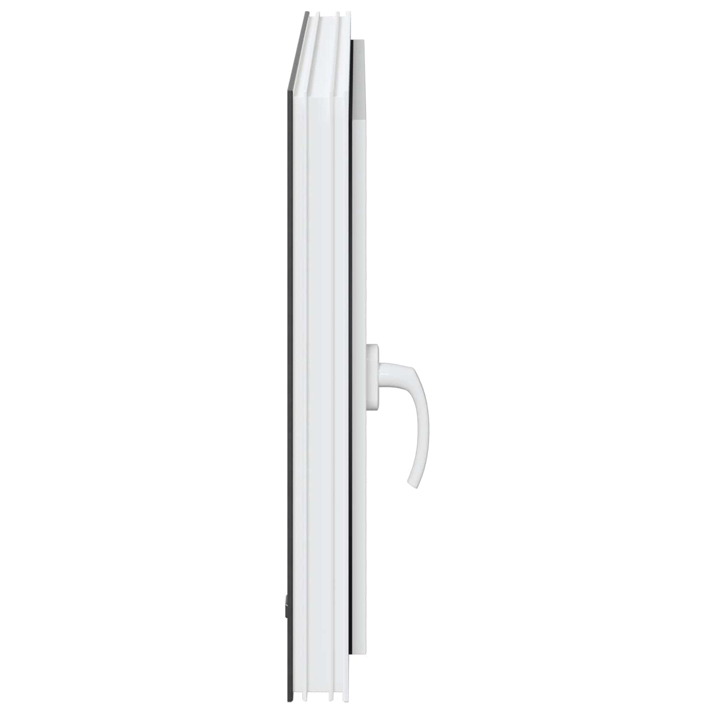 vidaXL Παράθυρο Κάτω Στρώματος RISOR 60 x 100 cm PVC και Γυαλί Ανθρακί