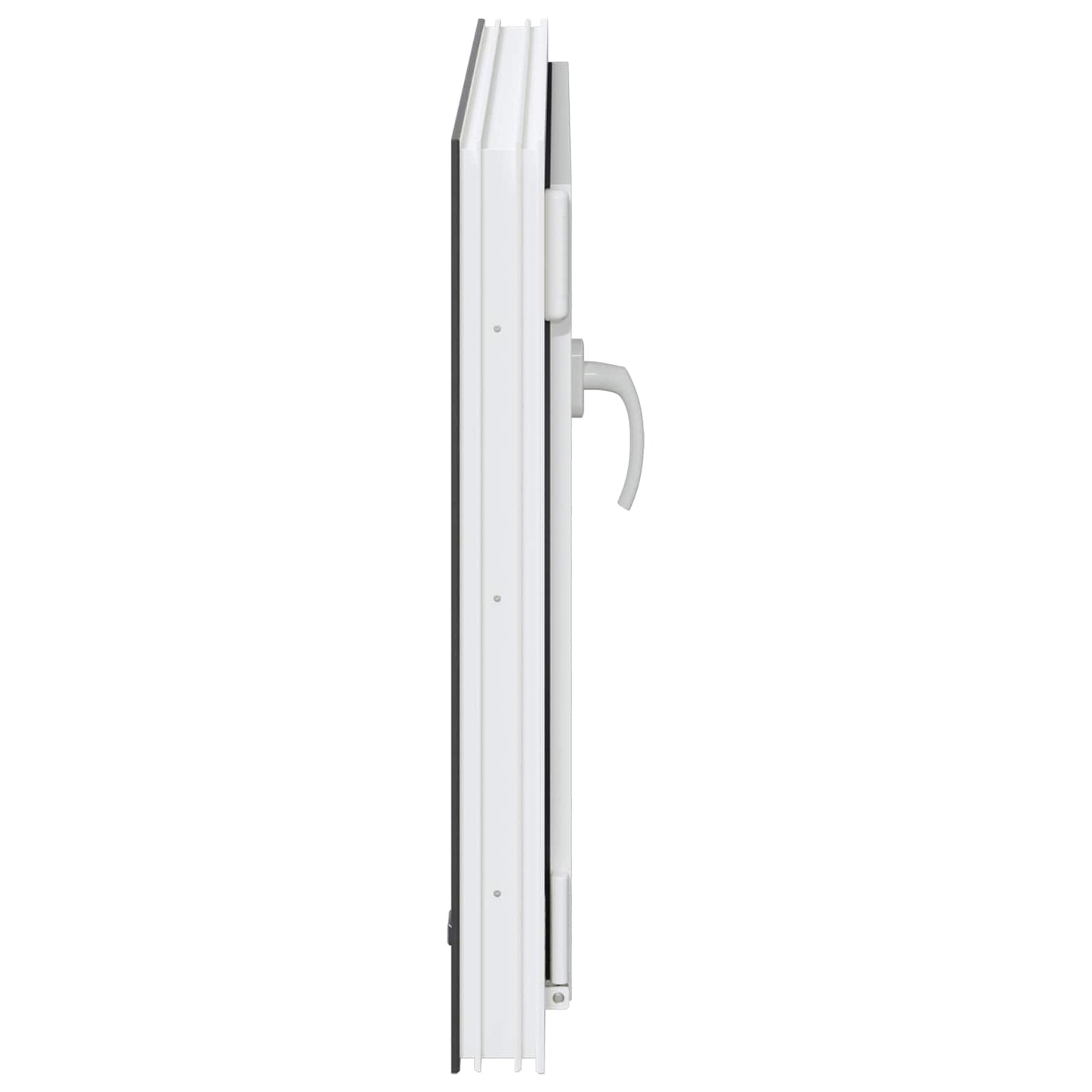 Παράθυρο Κάτω Στρώματος RISOR Ανθρακί 80 x 50 cm PVC και Γυαλί