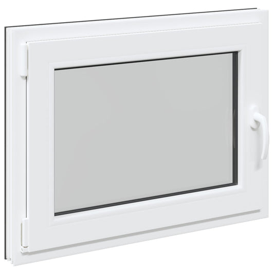 Παράθυρο Κάτω Στρώματος RISOR Ανθρακί 80 x 60 cm PVC και Γυαλί
