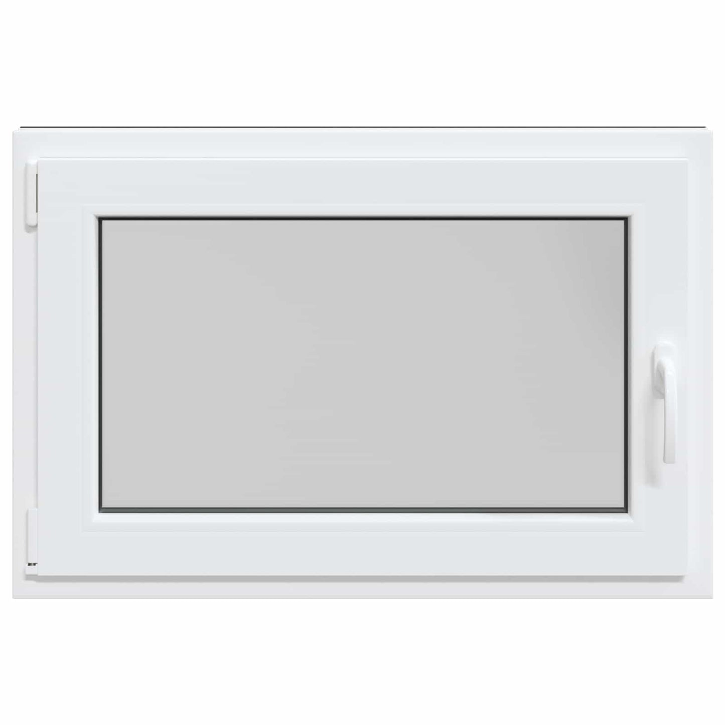vidaXL Παράθυρο Κάτω Στρώματος RISOR 90 x 50 cm PVC και Γυαλί Ανθρακί