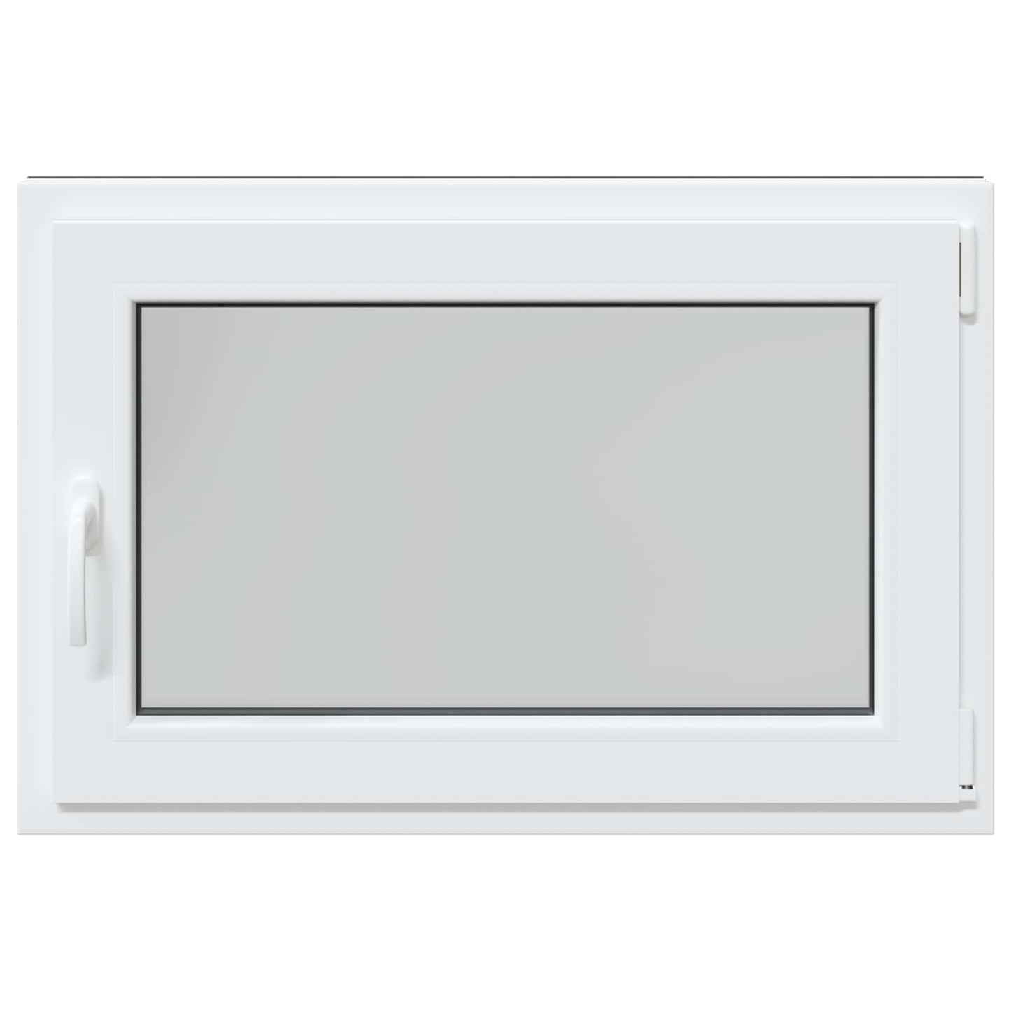 Παράθυρο Κάτω Στρώματος RISOR Ανθρακί 90 x 60 cm PVC και Γυαλί
