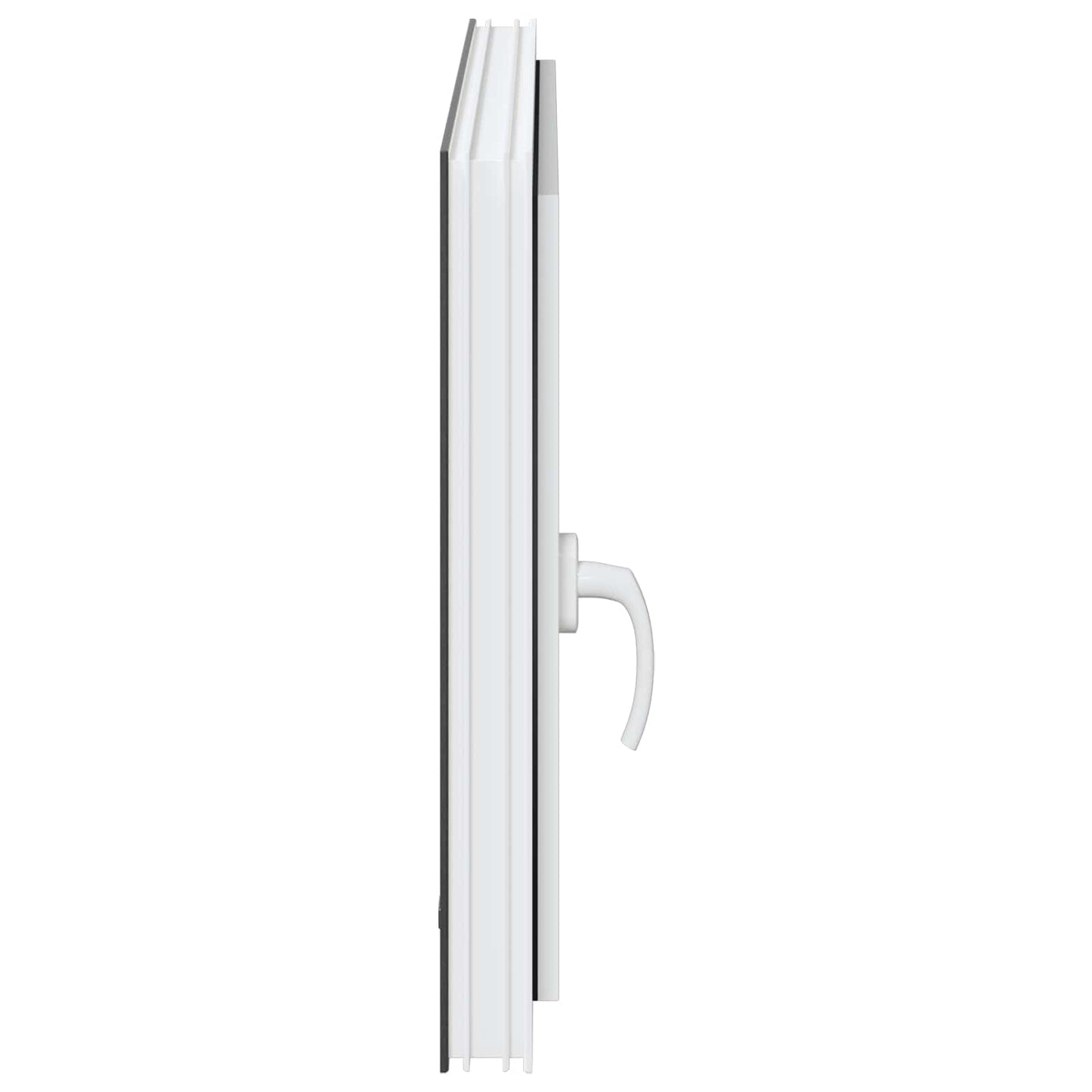 Παράθυρο Κάτω Στρώματος RISOR Ανθρακί 90 x 60 cm PVC και Γυαλί