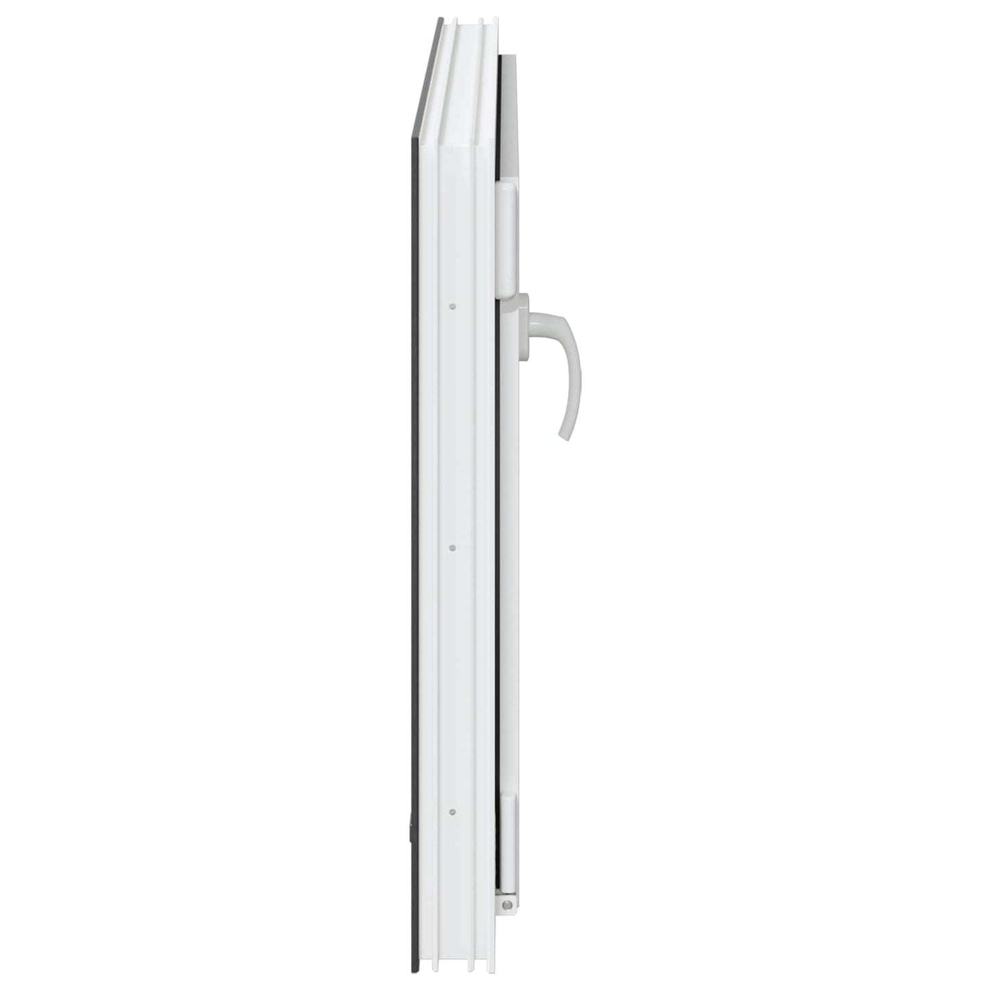Παράθυρο Κάτω Στρώματος RISOR Ανθρακί 90 x 70 cm PVC και Γυαλί