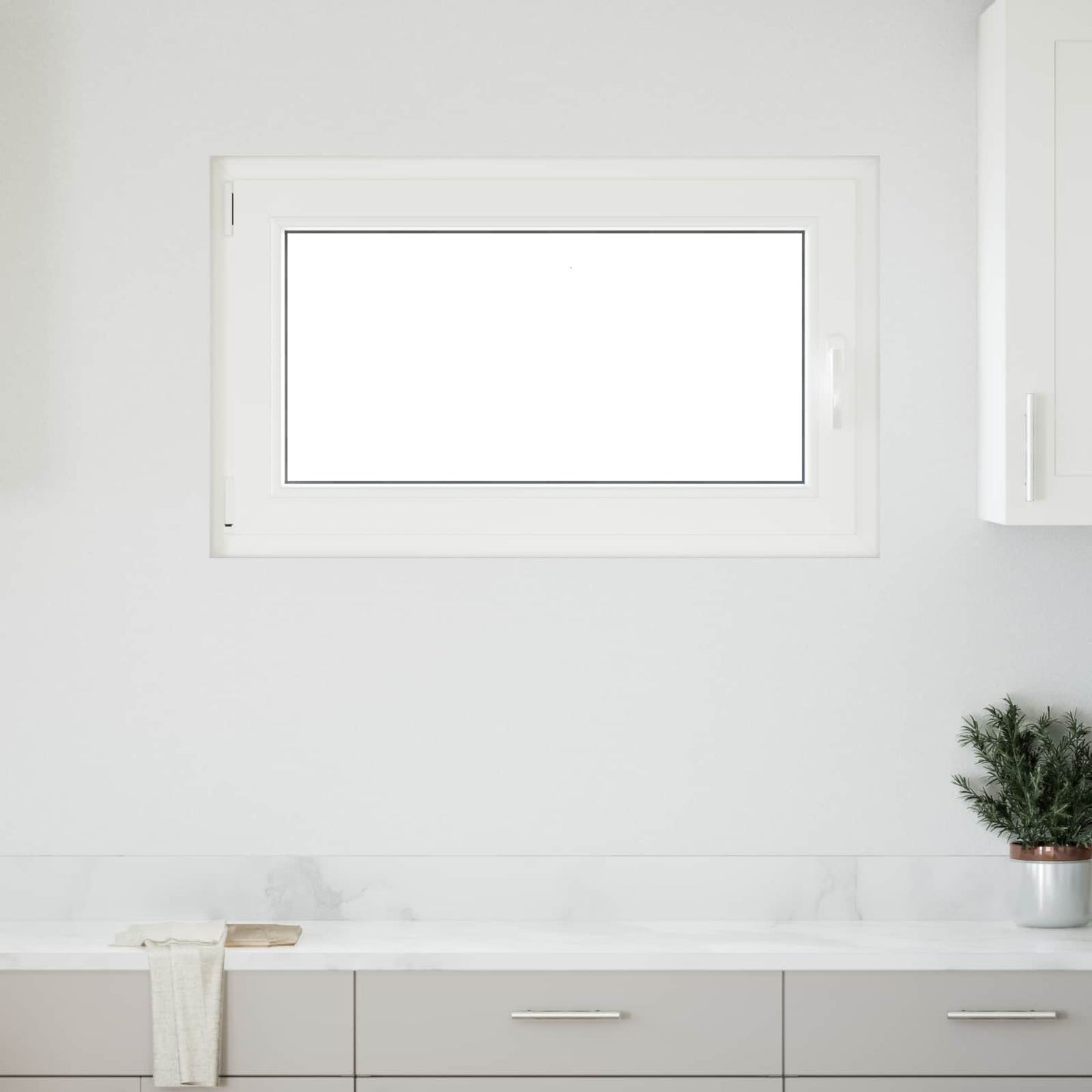 Παράθυρο Κάτω Στρώματος RISOR Ανθρακί 100 x 50 cm PVC και Γυαλί