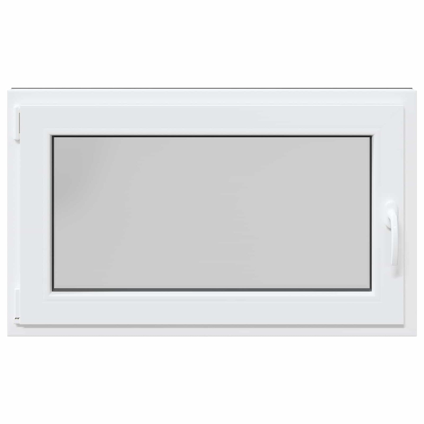 Παράθυρο Κάτω Στρώματος RISOR Ανθρακί 100 x 50 cm PVC και Γυαλί