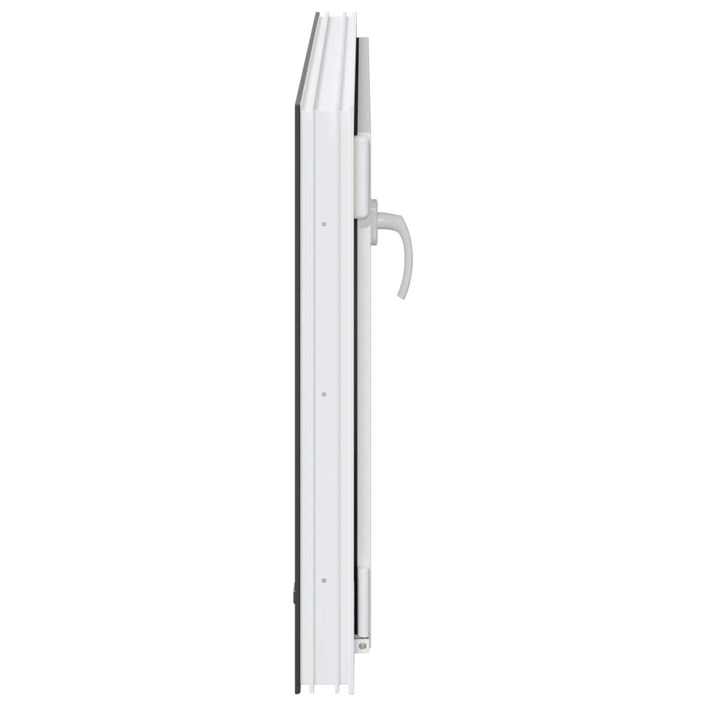 Παράθυρο Κάτω Στρώματος RISOR Ανθρακί 100 x 50 cm PVC και Γυαλί