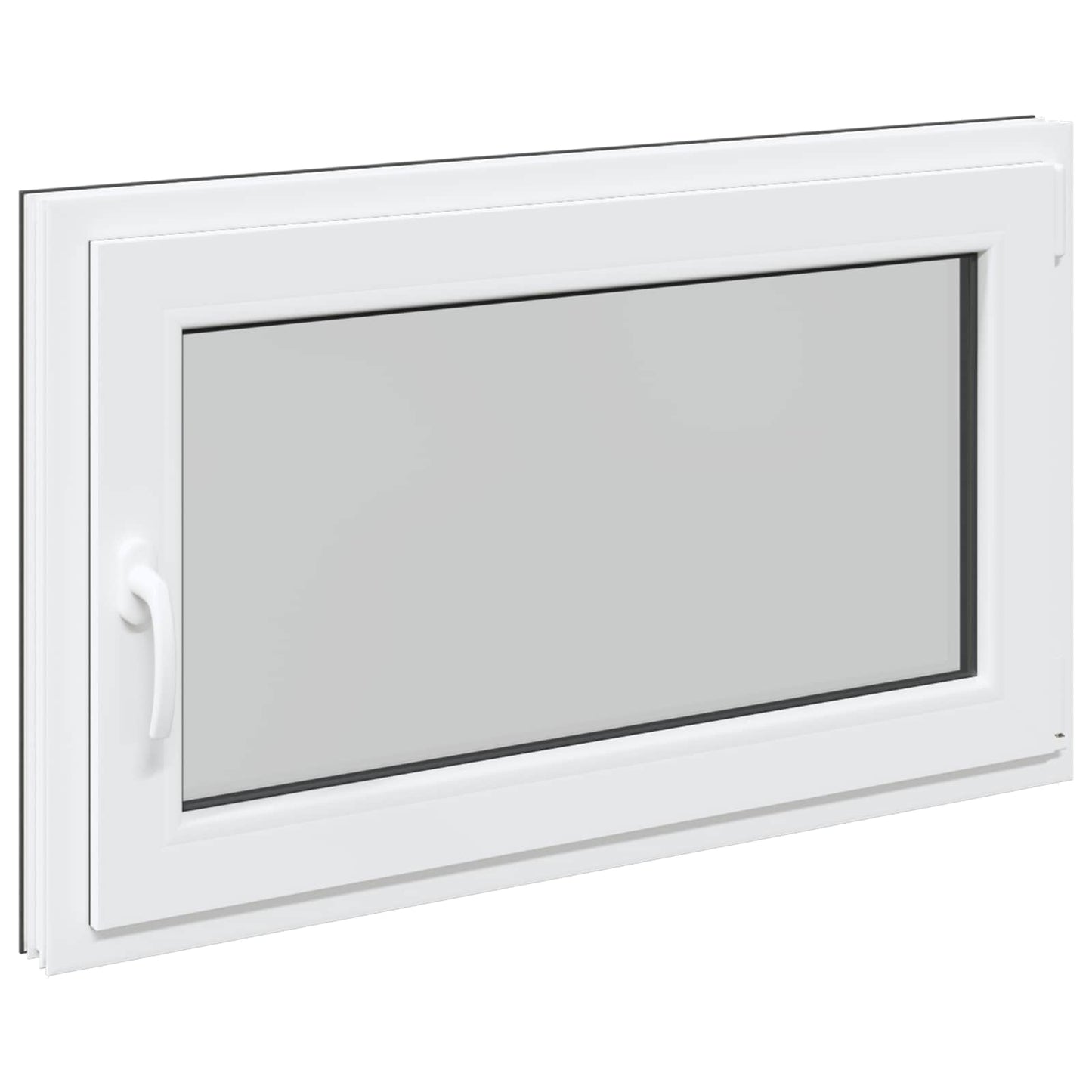 Παράθυρο Κάτω Στρώματος RISOR Ανθρακί 100 x 60 cm PVC και Γυαλί