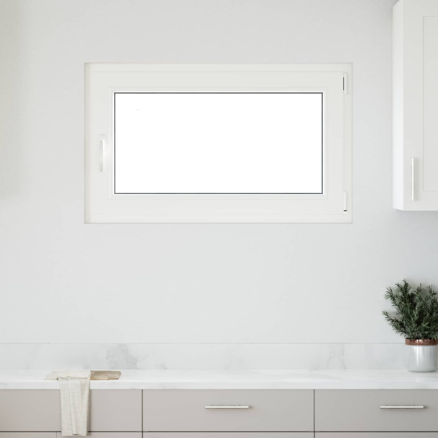 Παράθυρο Κάτω Στρώματος RISOR Ανθρακί 100 x 70 cm PVC και Γυαλί