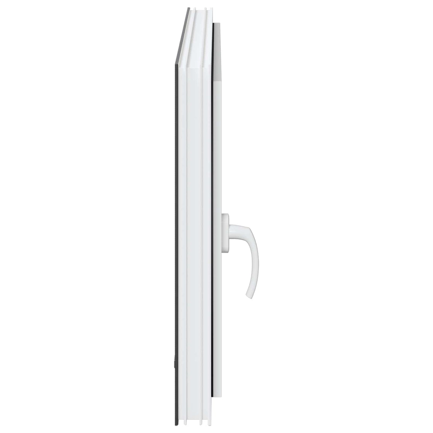 Παράθυρο Κάτω Στρώματος RISOR Ανθρακί 100 x 70 cm PVC και Γυαλί