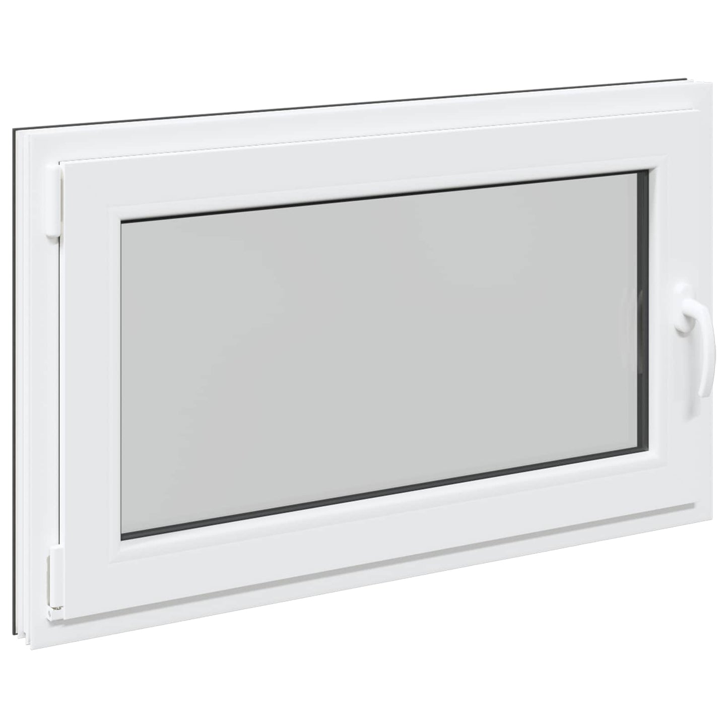 Παράθυρο Κάτω Στρώματος RISOR Ανθρακί 100 x 70 cm PVC και Γυαλί