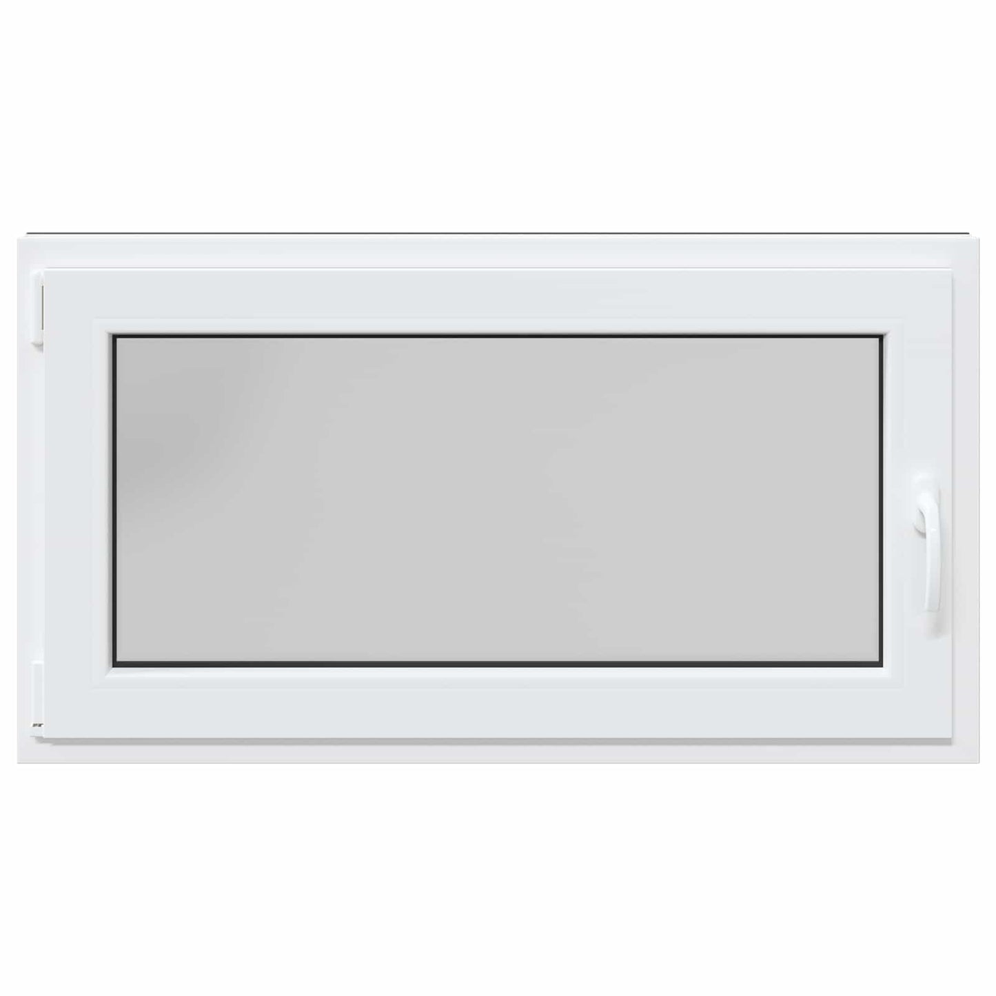 vidaXL Παράθυρο Κάτω Στρώματος RISOR 110 x 70 cm PVC και Γυαλί Ανθρακί