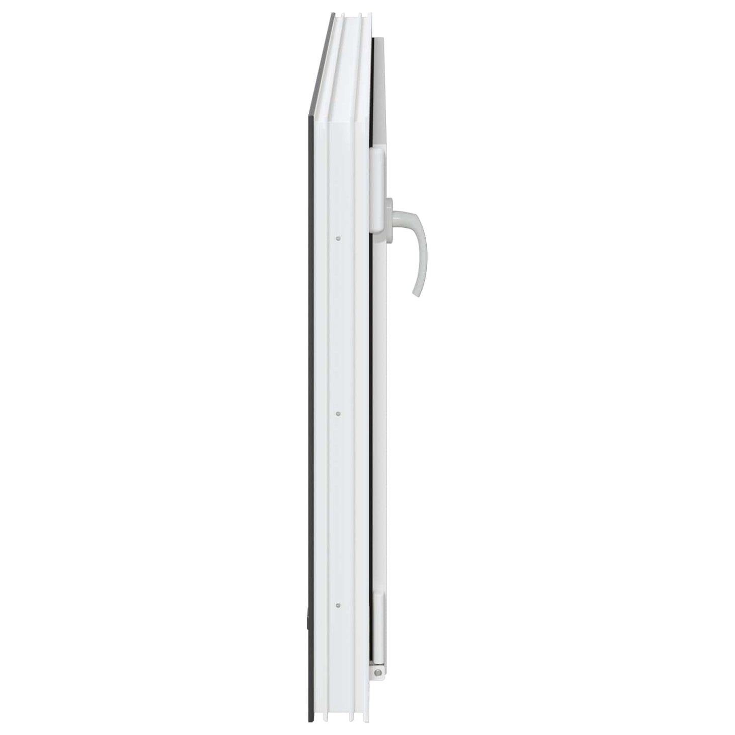 vidaXL Παράθυρο Κάτω Στρώματος RISOR 110 x 70 cm PVC και Γυαλί Ανθρακί