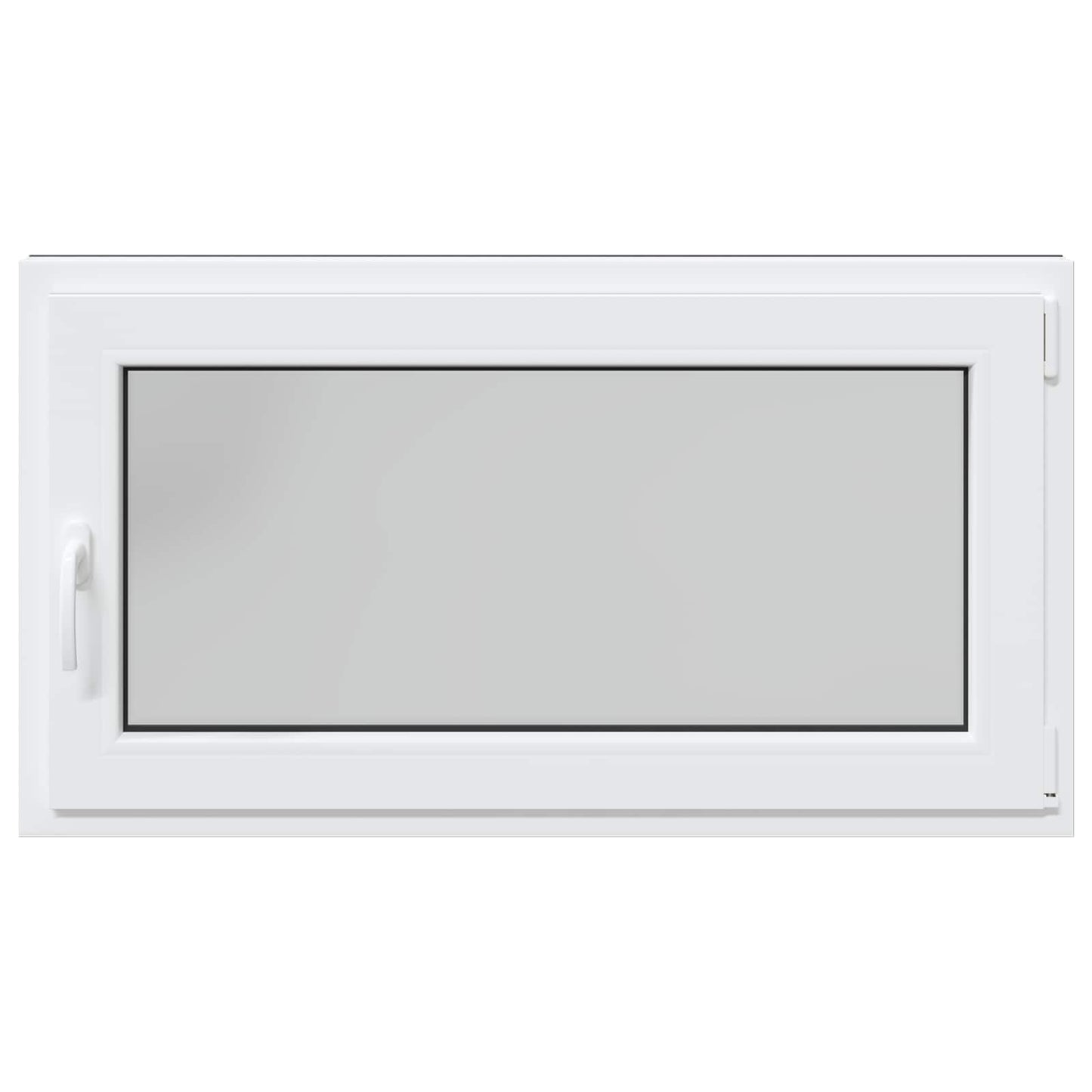 Παράθυρο Κάτω Στρώματος RISOR Ανθρακί 120 x 60 cm PVC και Γυαλί