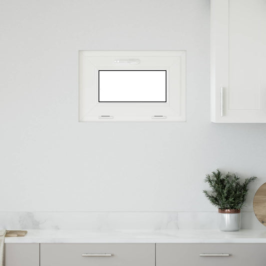 vidaXL Παράθυρο Κάτω Στρώματος RISOR 60 x 40 cm PVC και Γυαλί Ανθρακί