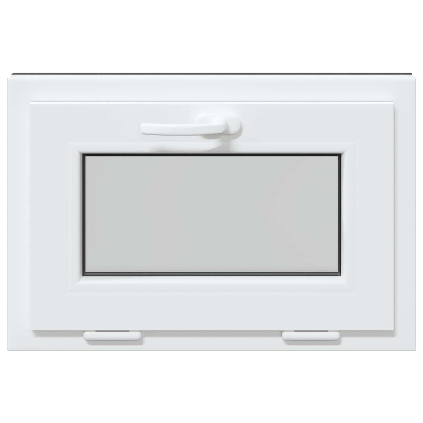 vidaXL Παράθυρο Κάτω Στρώματος RISOR 60 x 40 cm PVC και Γυαλί Ανθρακί