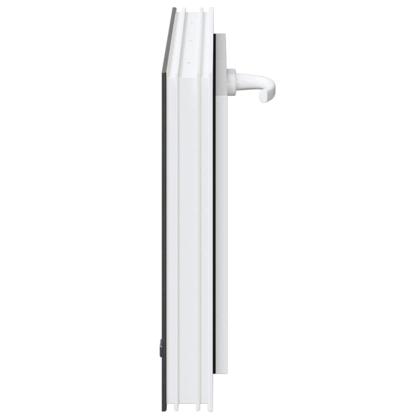 vidaXL Παράθυρο Κάτω Στρώματος RISOR 60 x 40 cm PVC και Γυαλί Ανθρακί