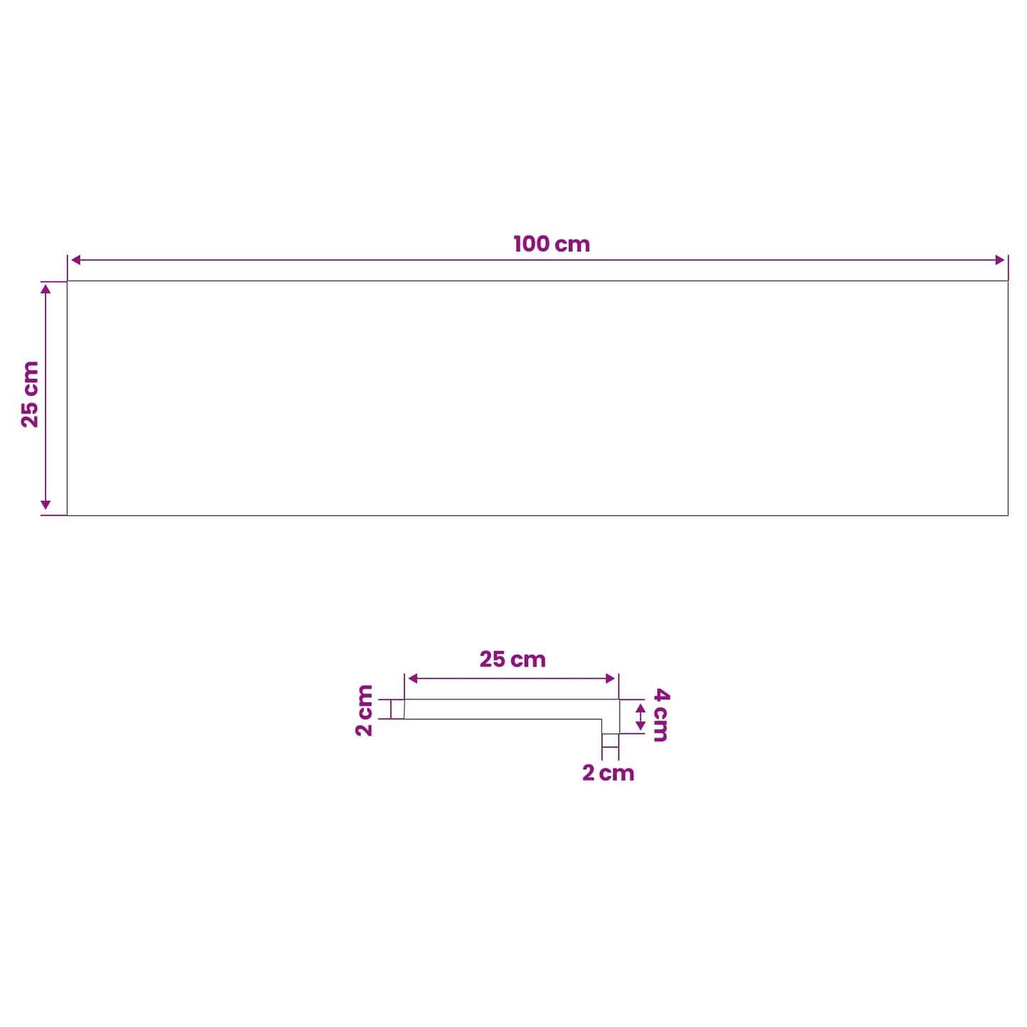vidaXL Σκαλοπάτια 20 τεμ. 100 x 25 x 2 cm Σκούρο Καφέ