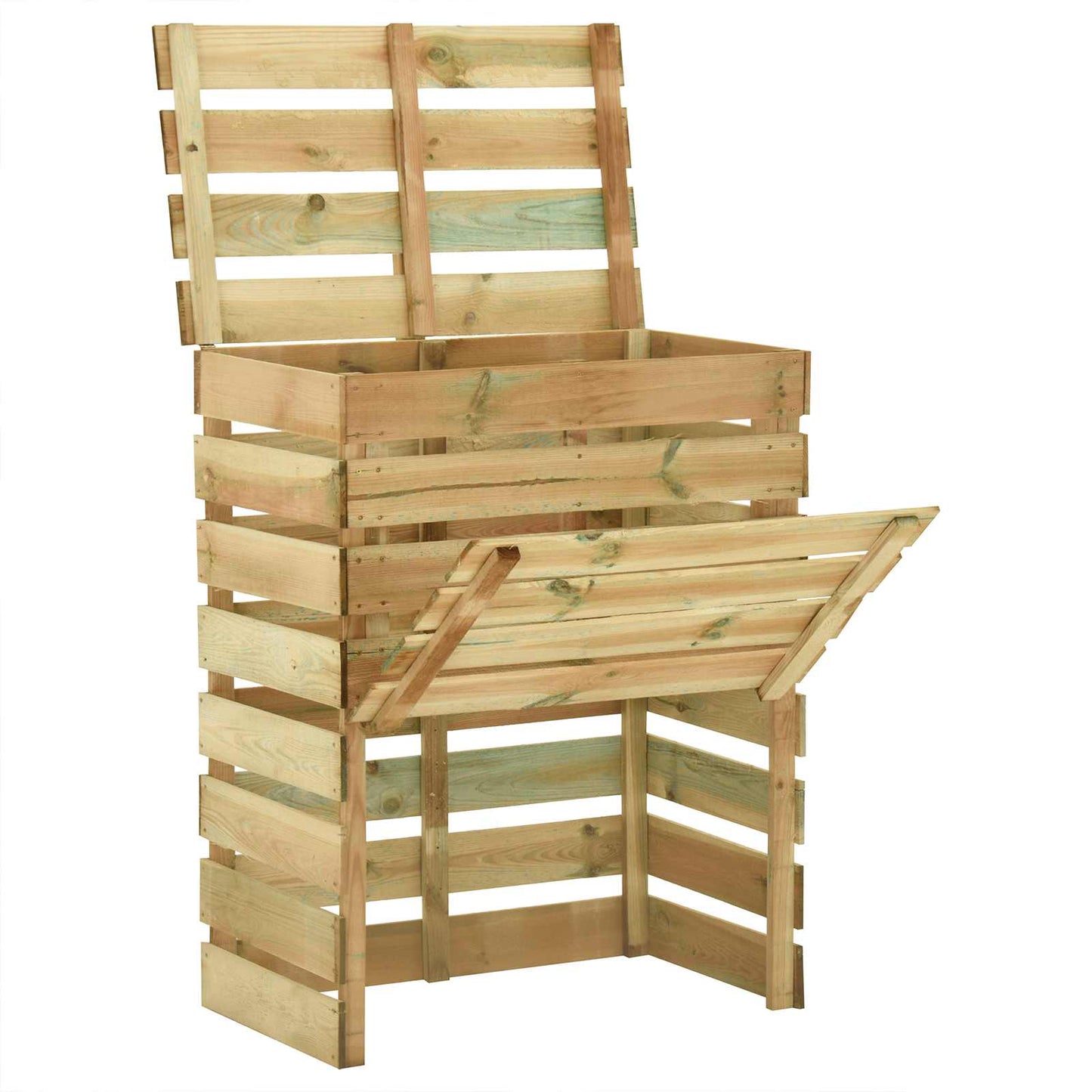 vidaXL Σχάρωμα Κήπου 4 pcs Πράσινο 110 x 58 x 113 εκ Μασίφ Ξύλο Πεύκου